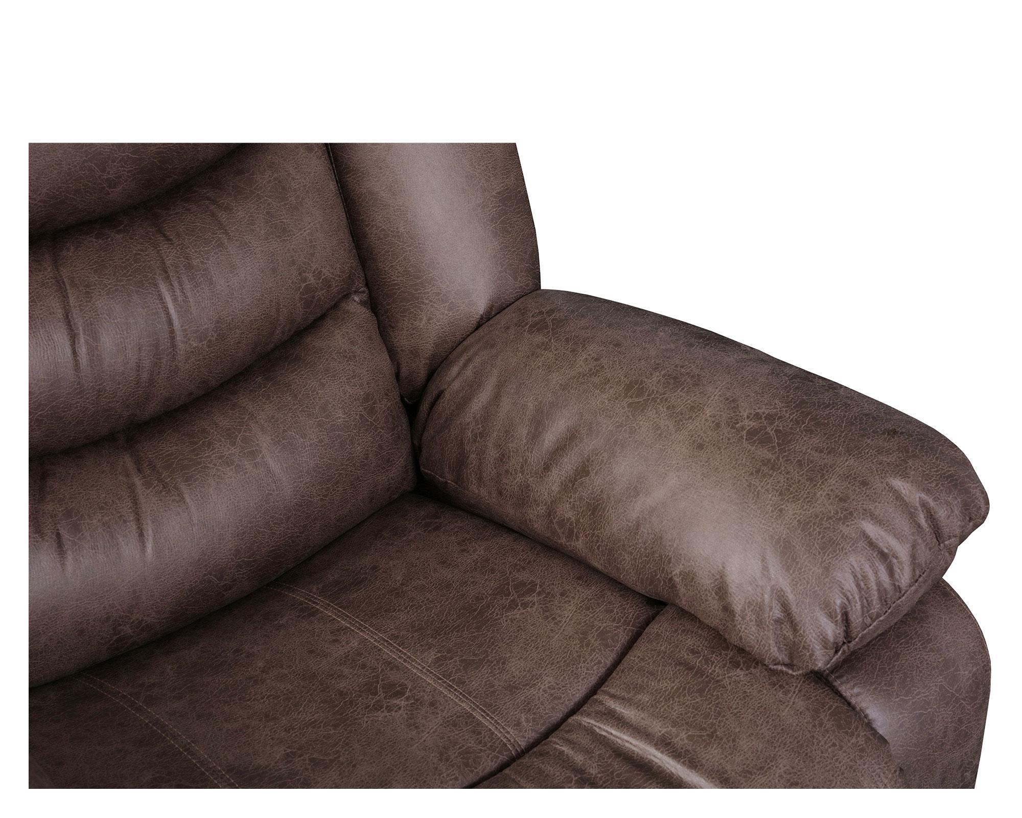 Sillón reclinable eléctrico Konor café-2