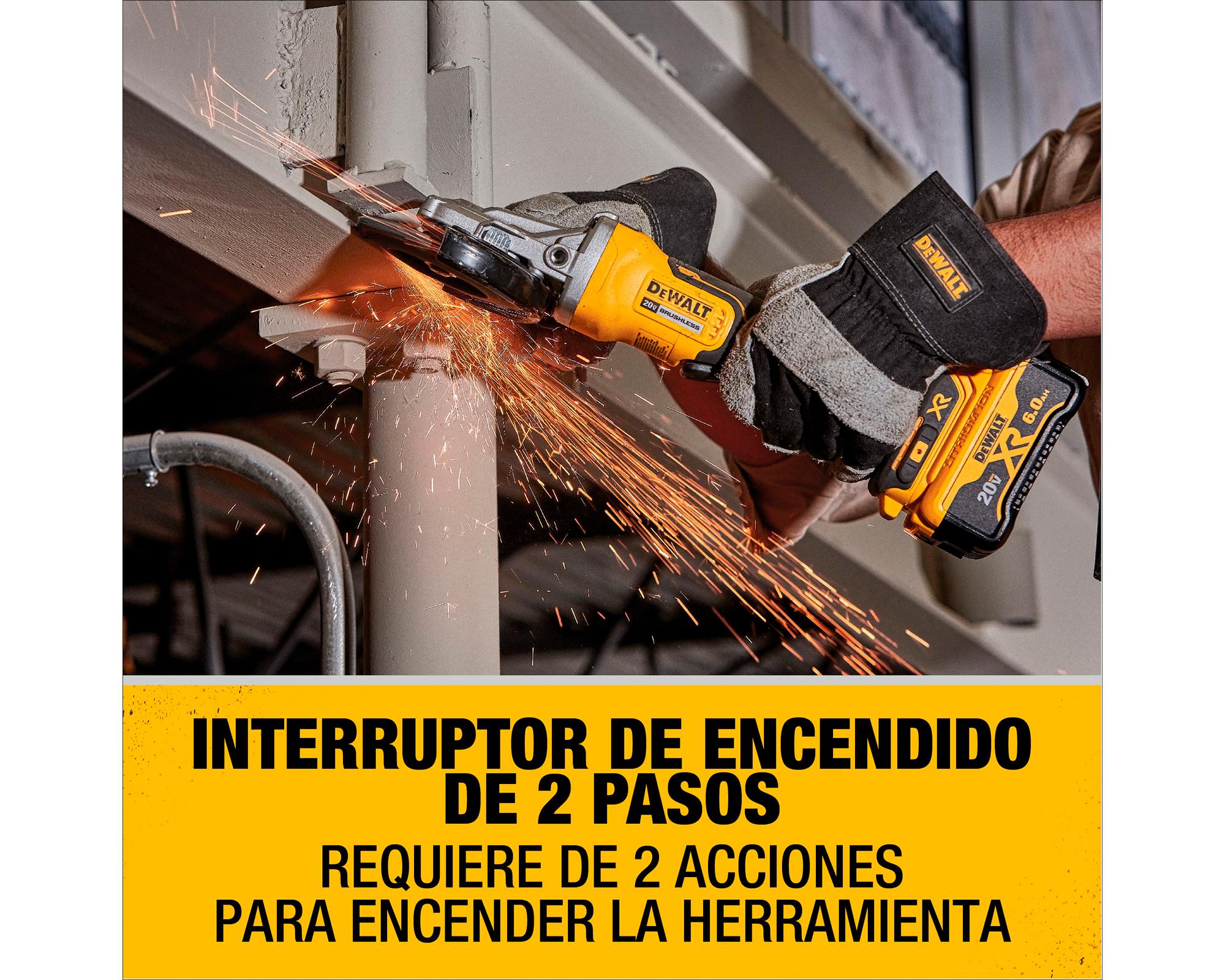 Esmeril angular inalámbrico DCG413FB-B2 20V 125 mm sin batería-3