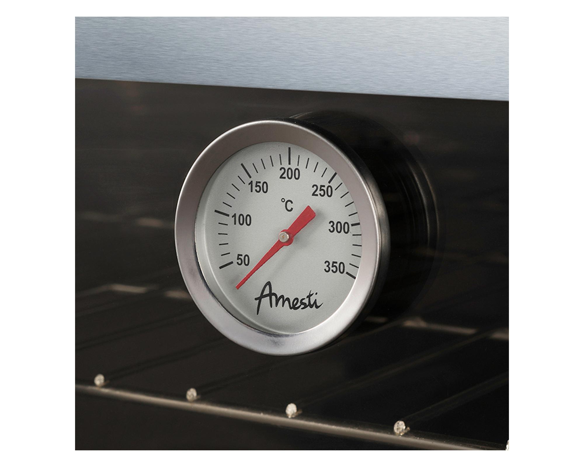 Cocina a leña combustión lenta Allegra XL blanco 11kW-1