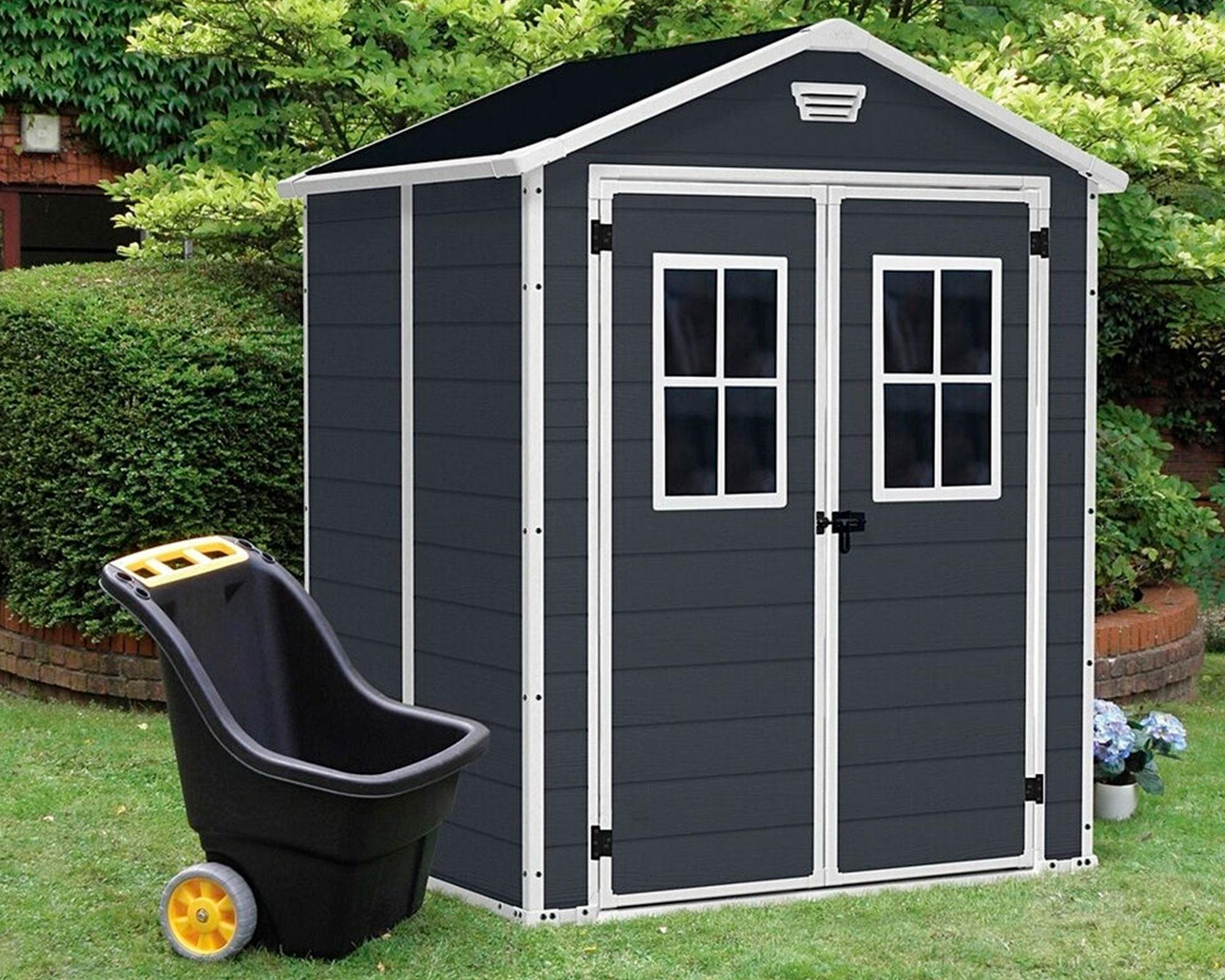 Bodega Manor 6X5 gris oscuro 226x185x152 cm-5