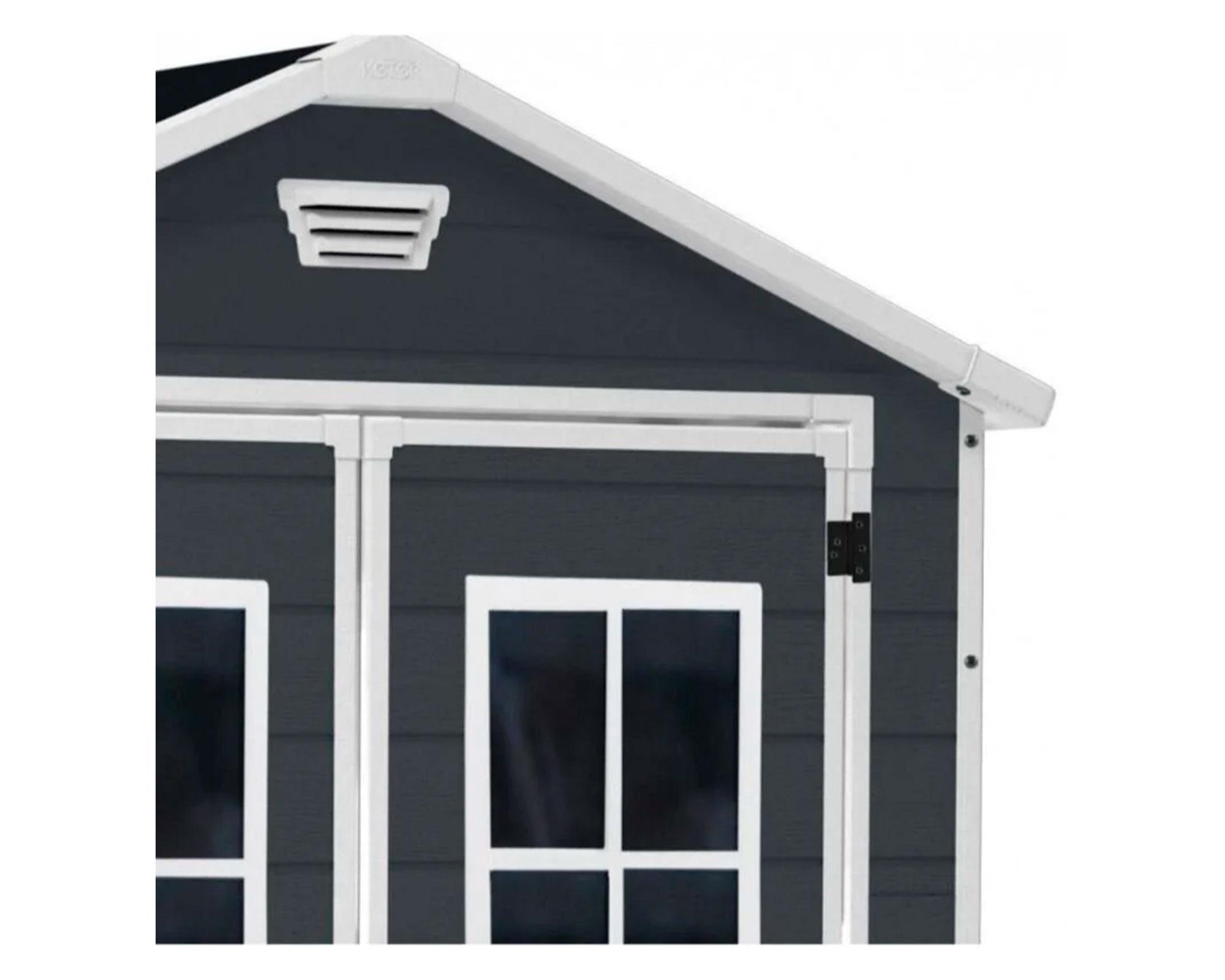 Bodega Manor 6X5 gris oscuro 226x185x152 cm-2