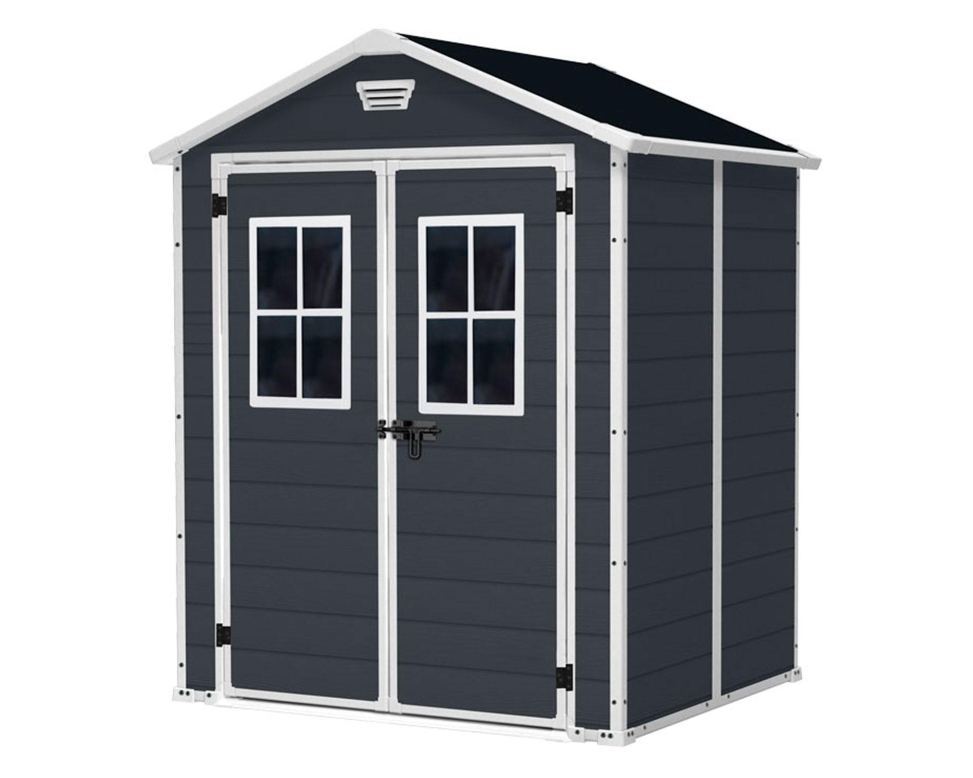 Bodega Manor 6X5 gris oscuro 226x185x152 cm-0