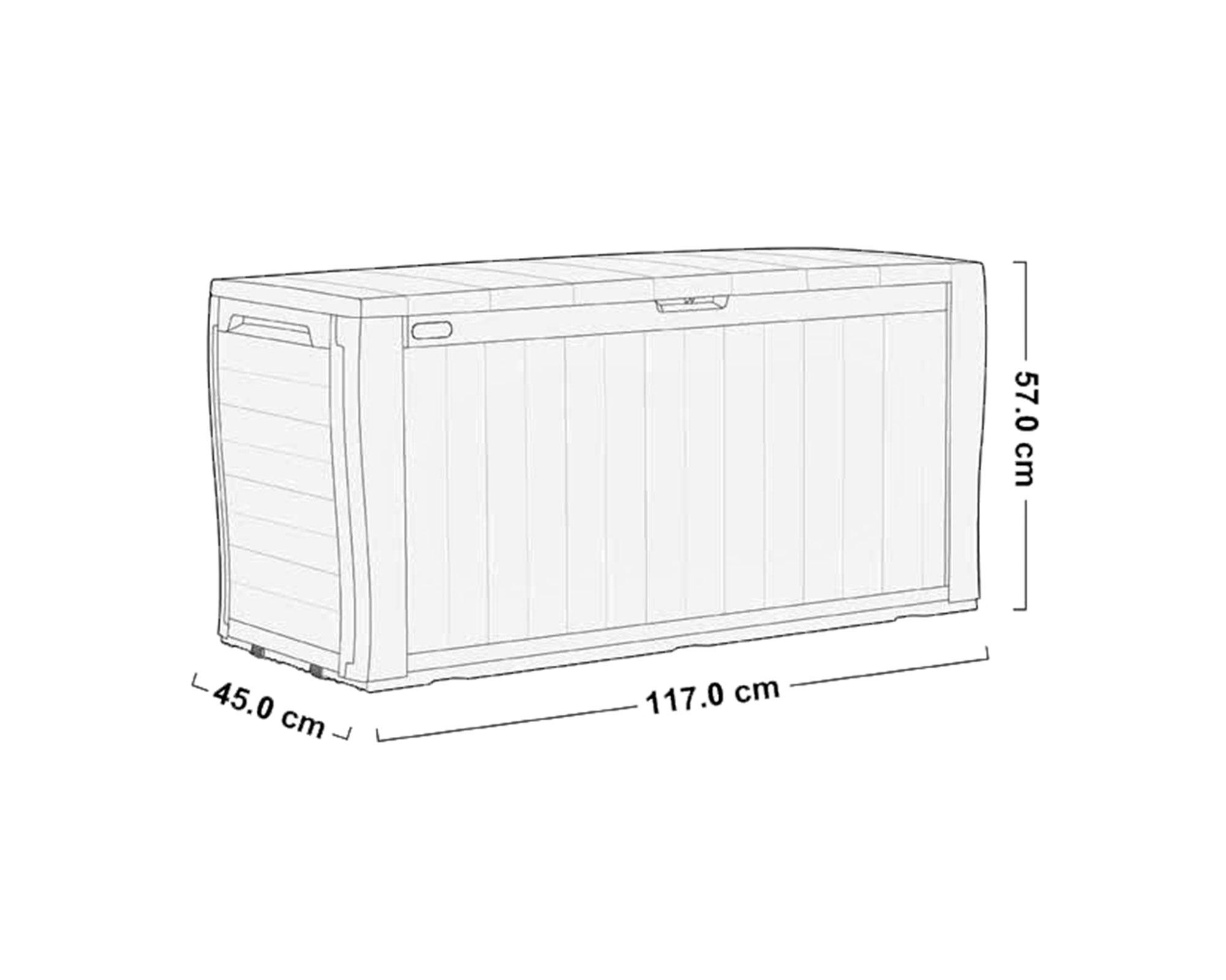 Baúl Samoa marrón 57x117x45 cm-3
