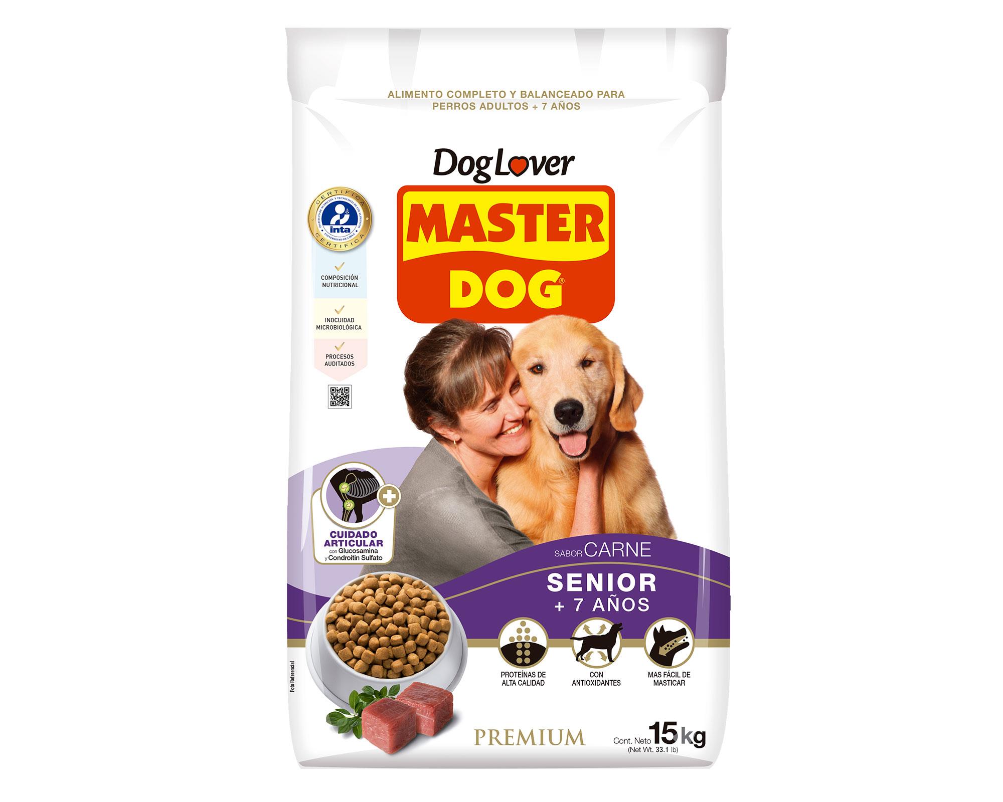 Alimento seco perro Senior carne 15 kg-0