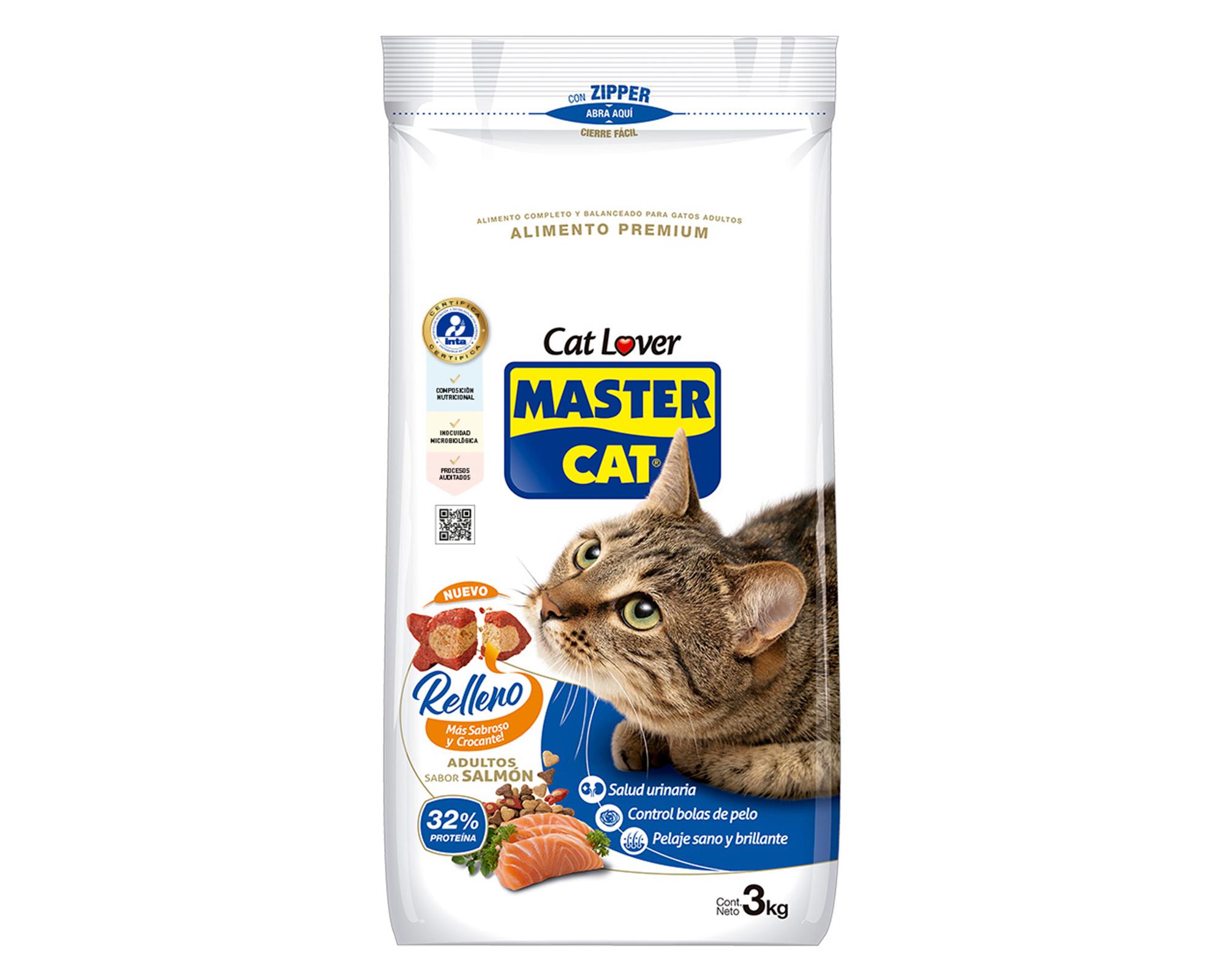 Alimento seco gato Adulto salmón 3 kg-0