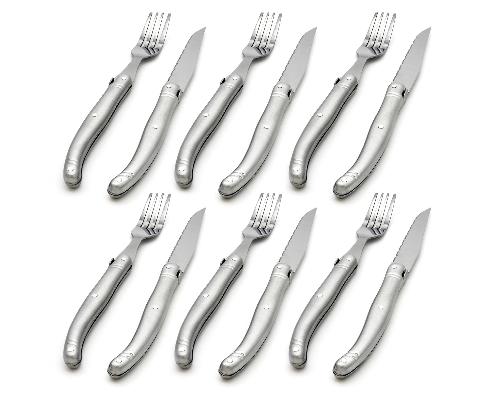 Set de cubiertos carne Montpellier 12 piezas acero-0