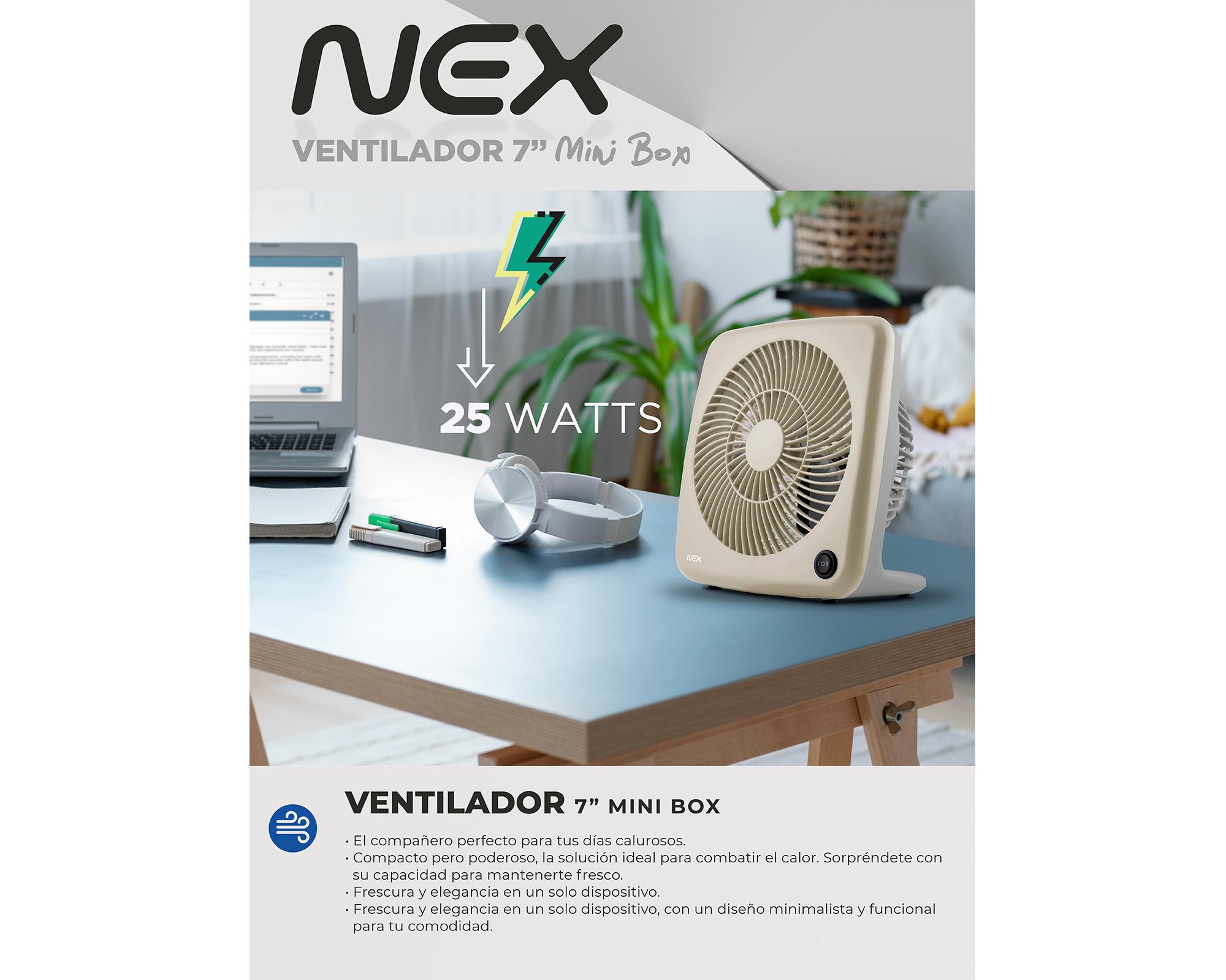 Ventilador Box 7'' VBC720-WHT-2