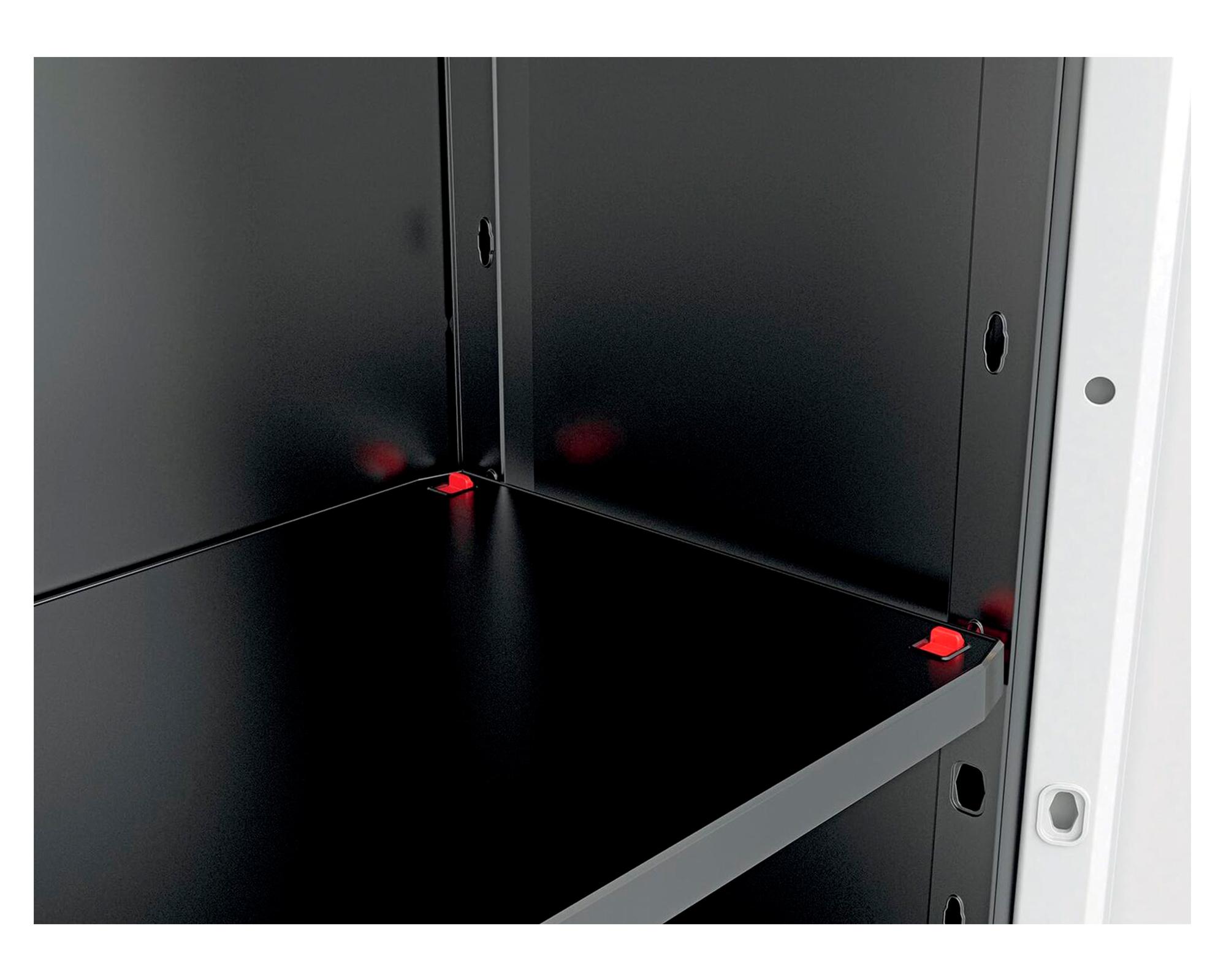 Estante organizador utility Quadra gris mate 166x68x39 cm-2