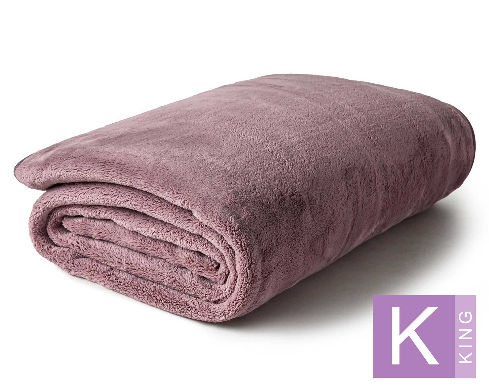 Frazada Cloud malva King-0