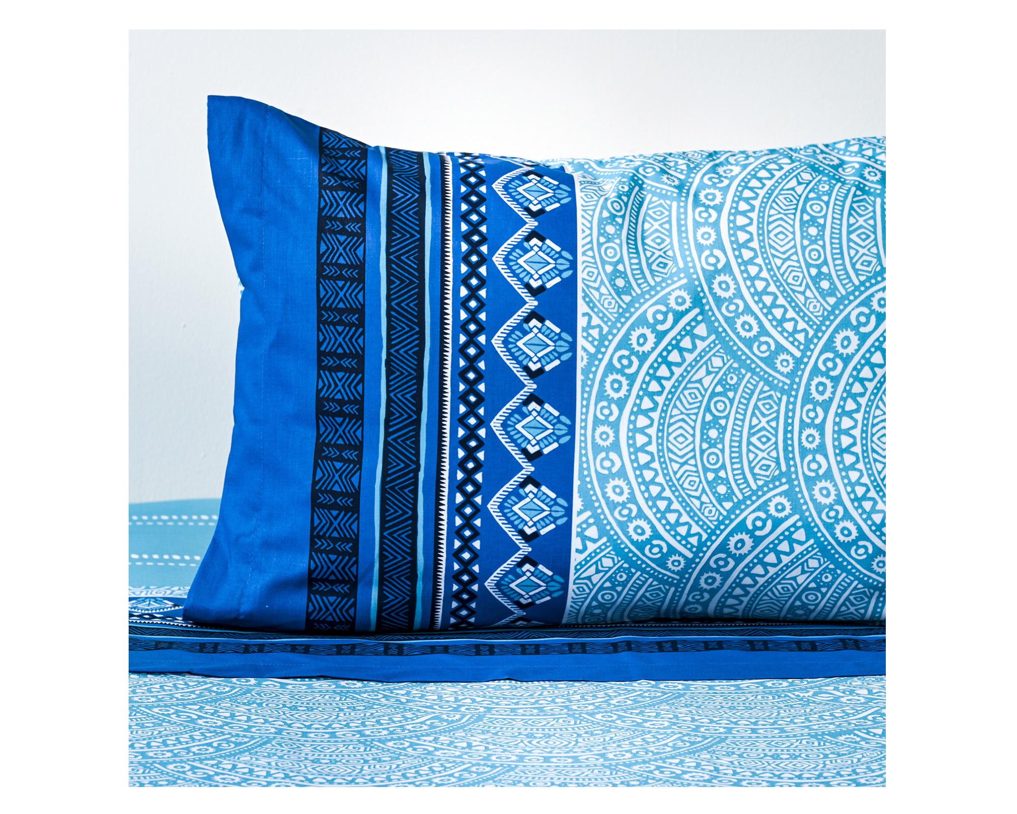 Sábanas 1.5 plazas 144 hilos Mandala estampada-1