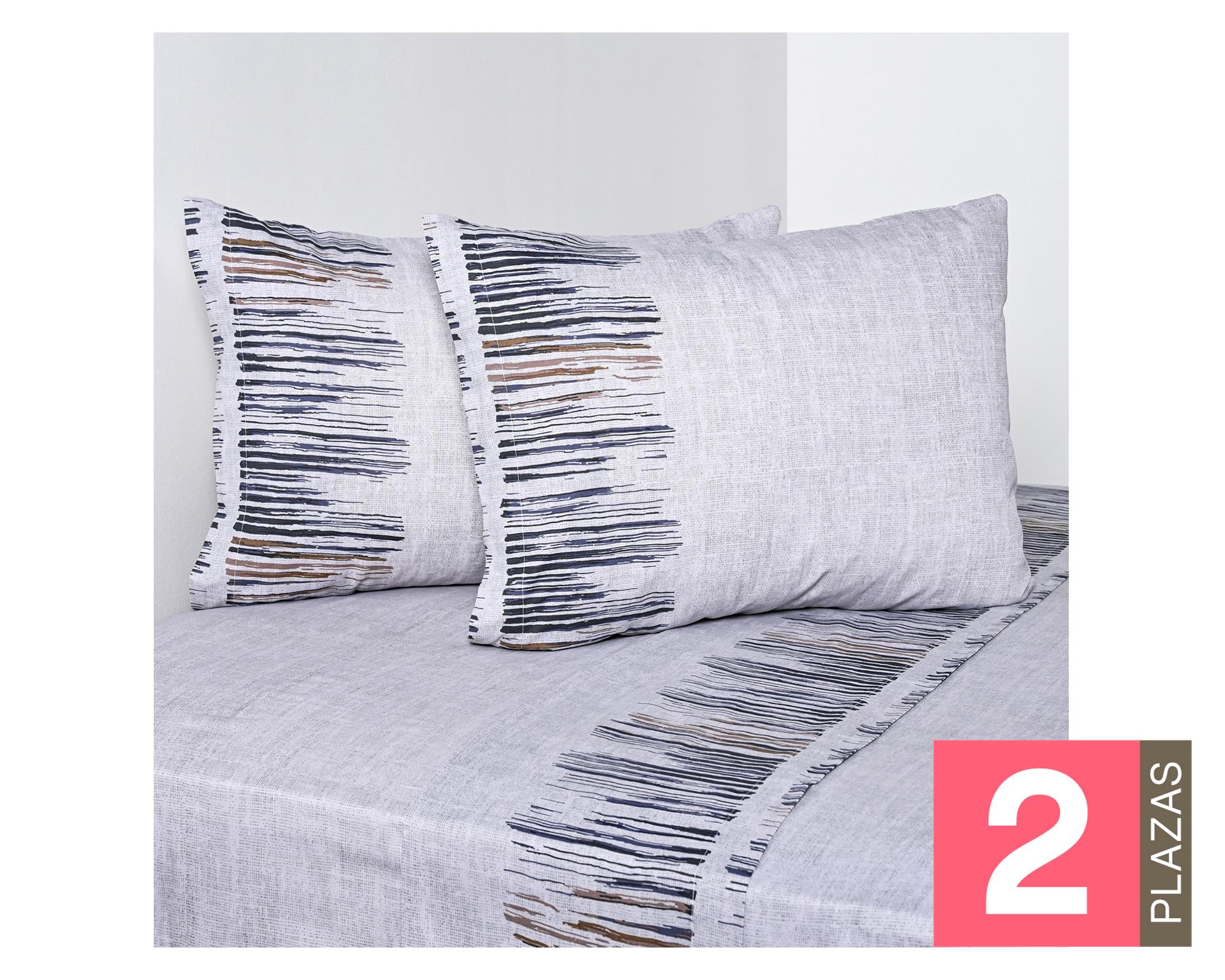 Sábanas 2 plazas 144 hilos Bluestone estampada-0