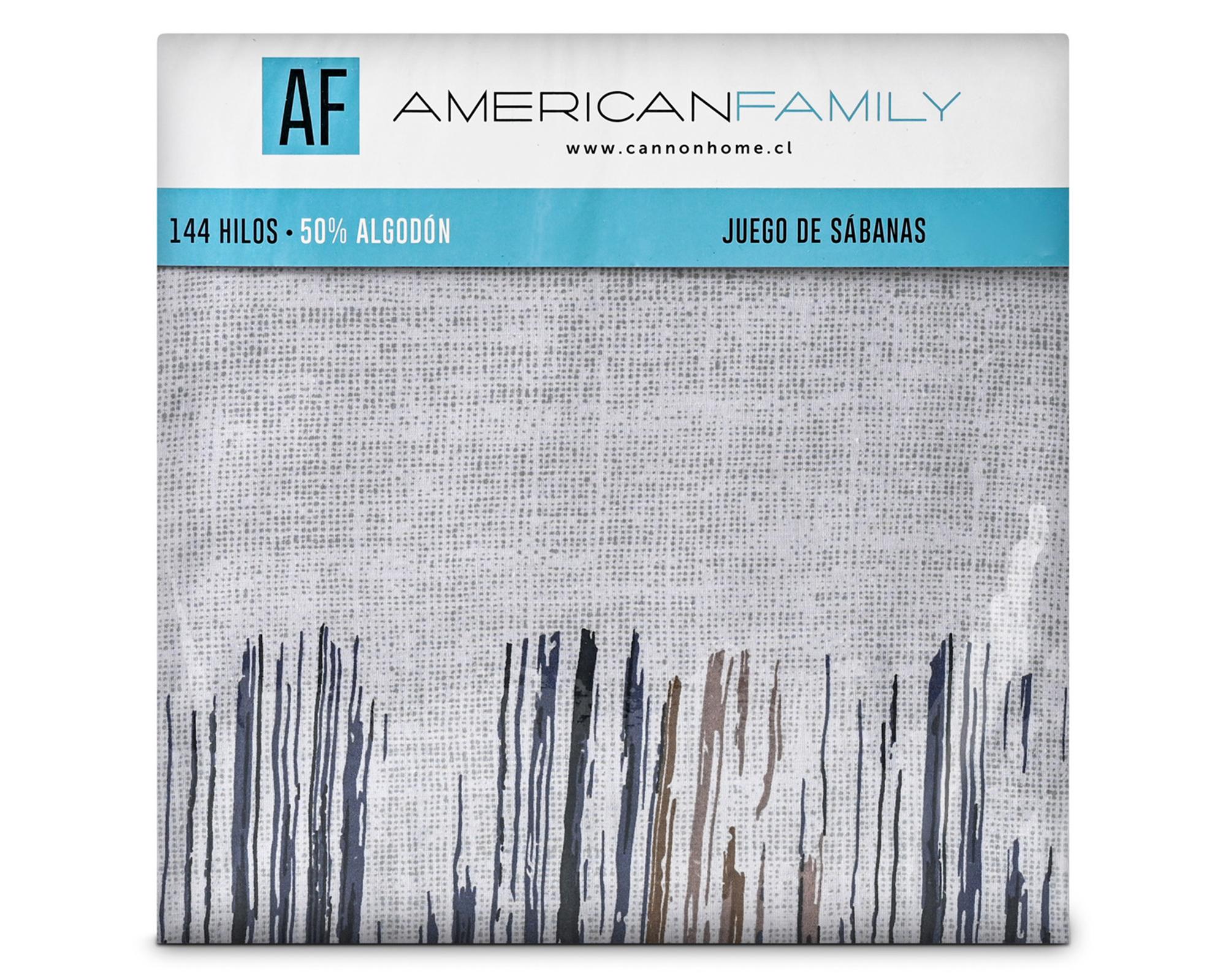 Sábanas King 144 hilos Bluestone estampada-2