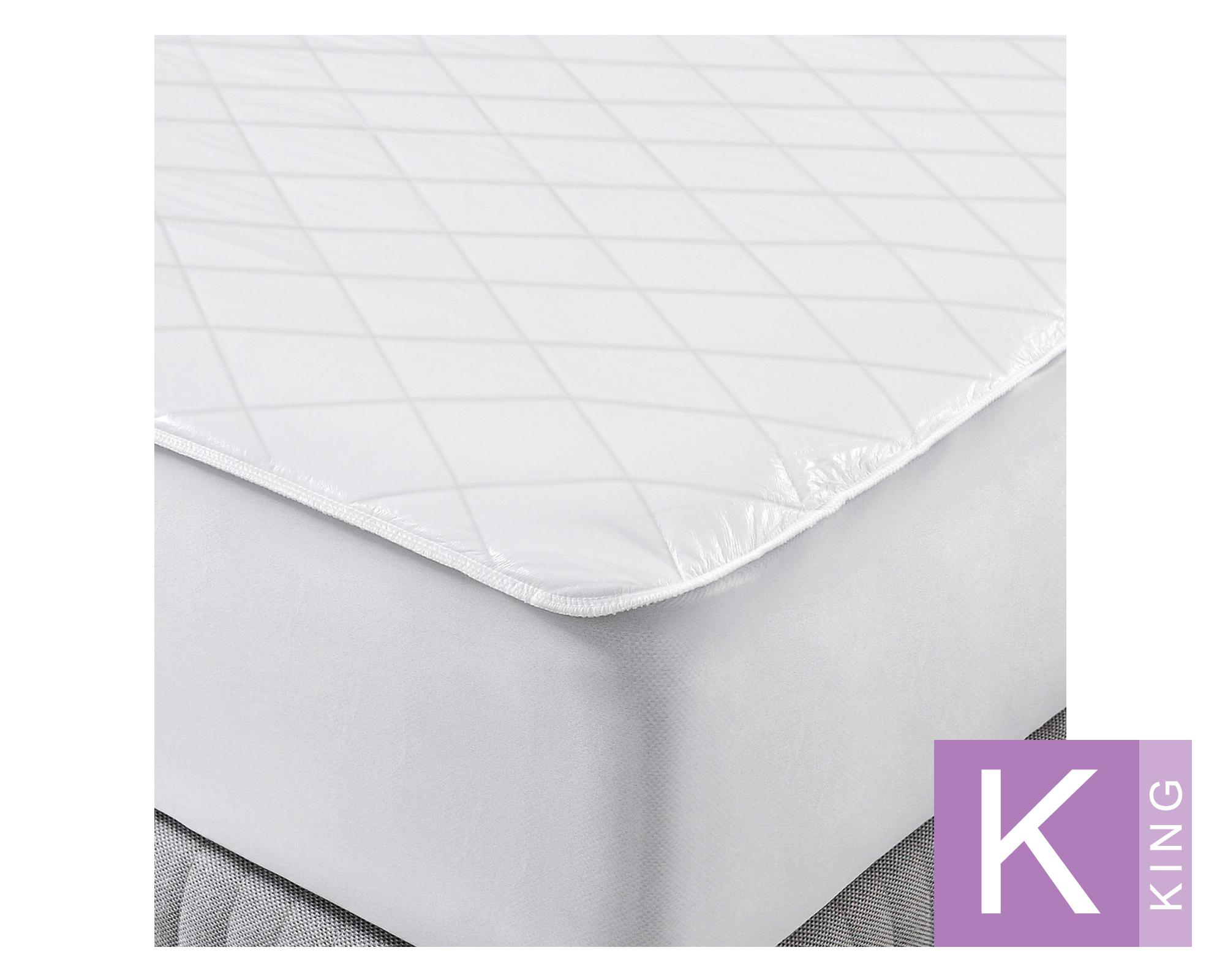 Cubrecolchón Tencel blanco King-0