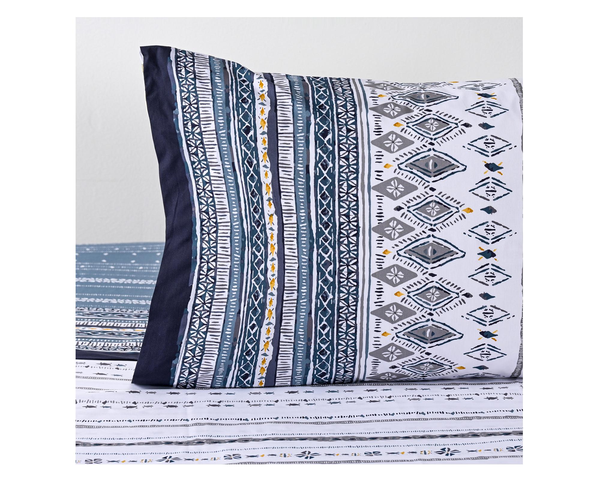 Sábanas 1.5 plazas 200 hilos Osiris azul-1