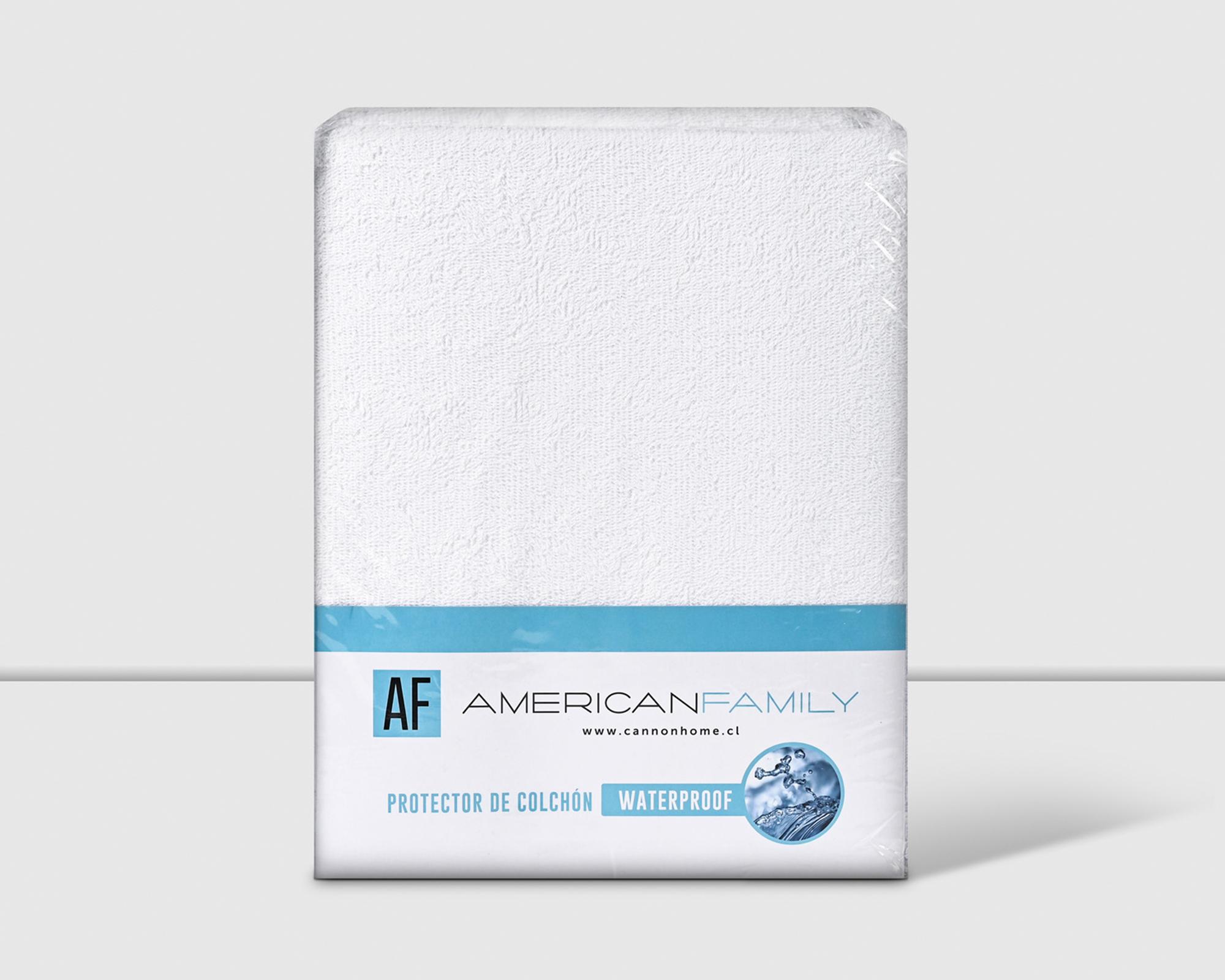 Cubrecolchón Terry Waterproof blanco 1.5 plazas-2