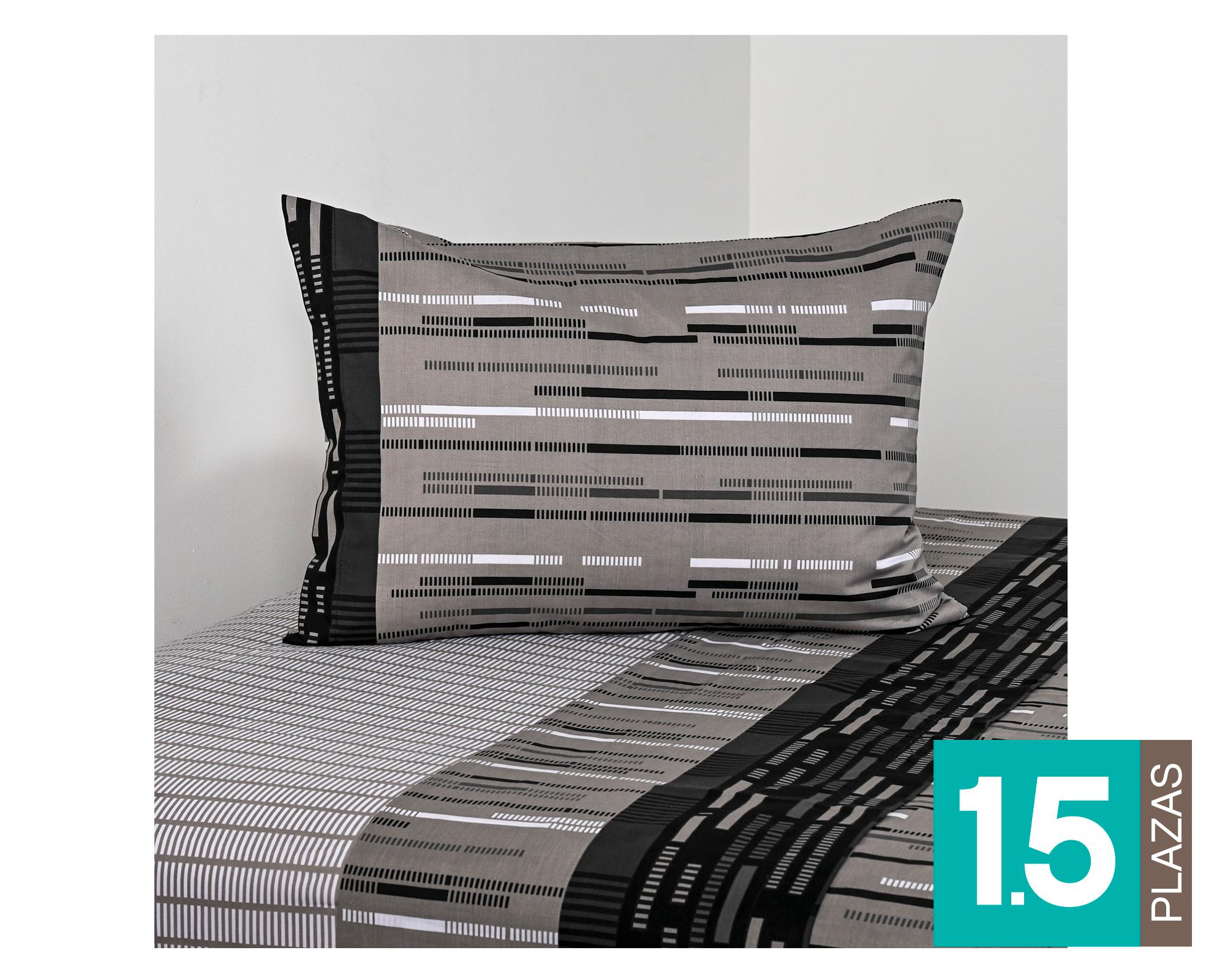 Sábanas 1.5 plazas 144 hilos Frost estampada-0