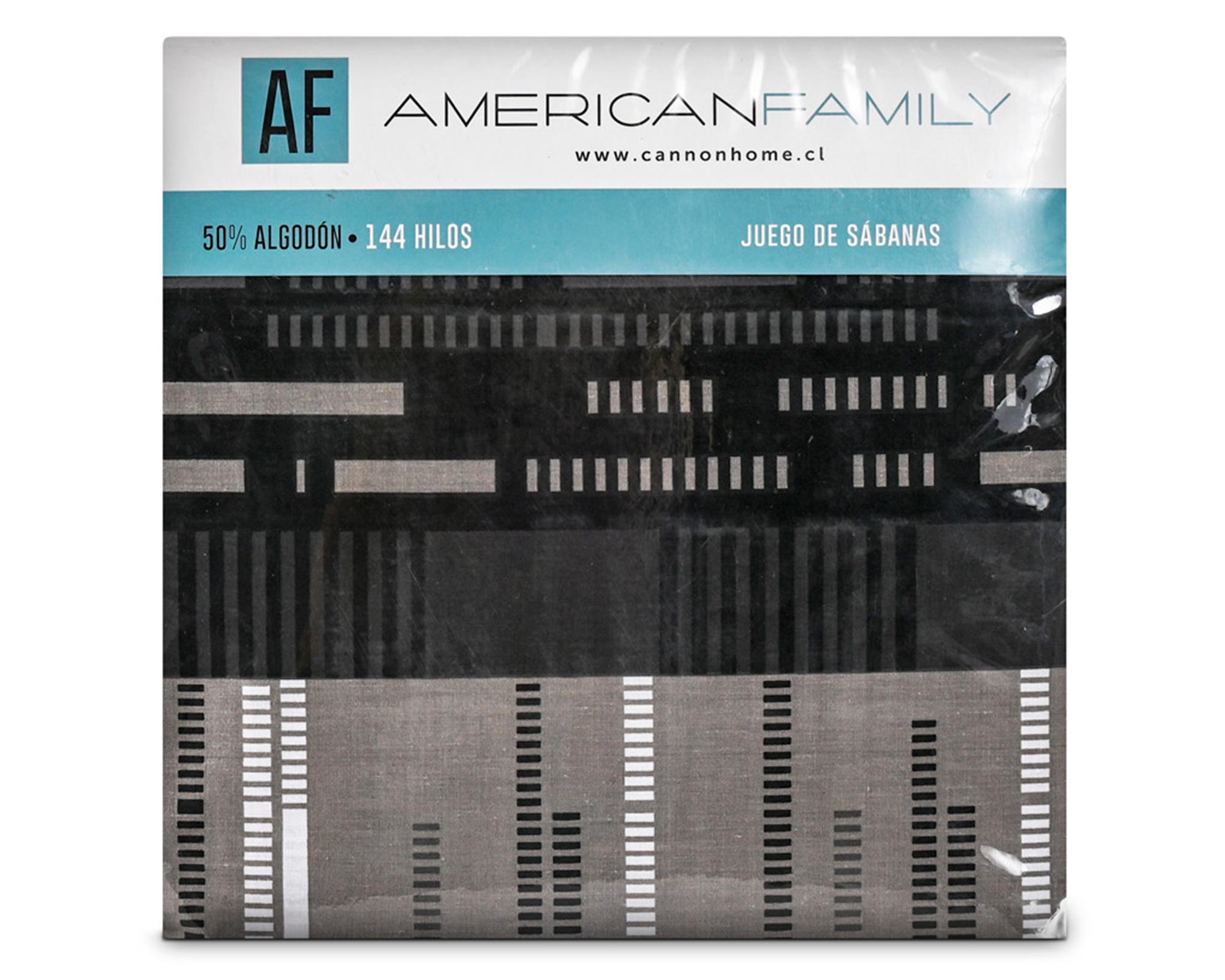 Sábanas 1.5 plazas 144 hilos Frost estampada-2