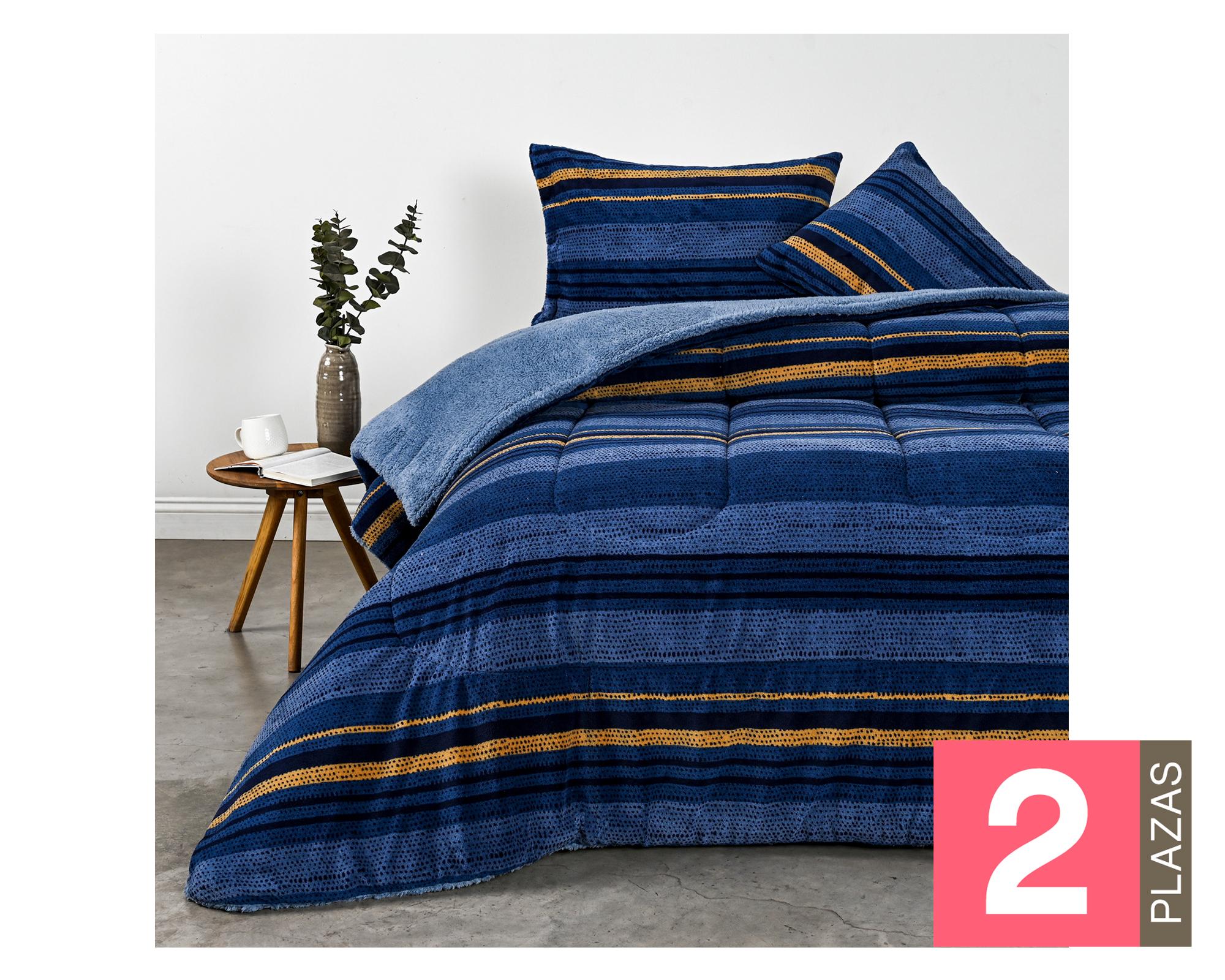 Plumón Alen azul 2 plazas-0