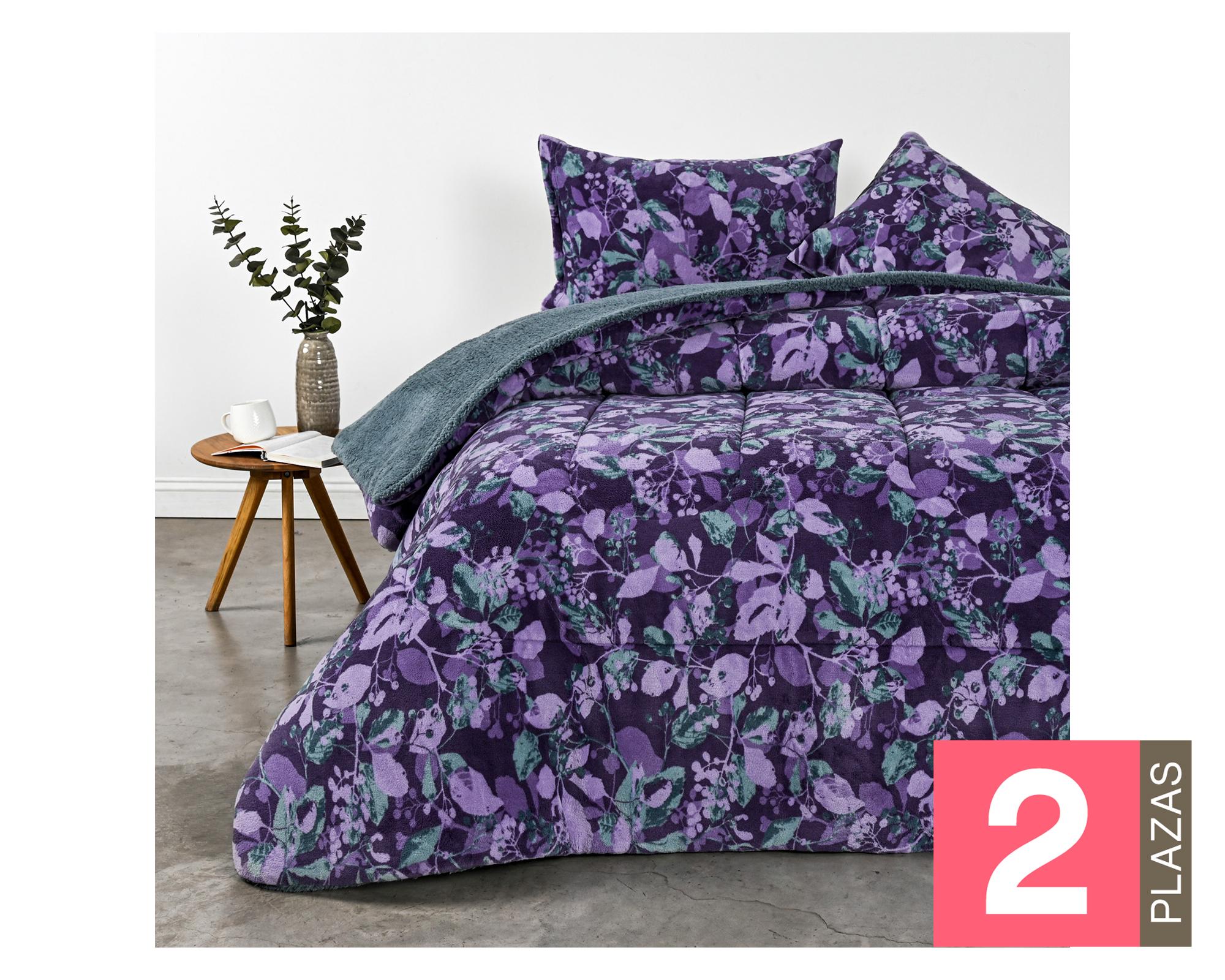 Plumón Iris morado 2 plazas-0