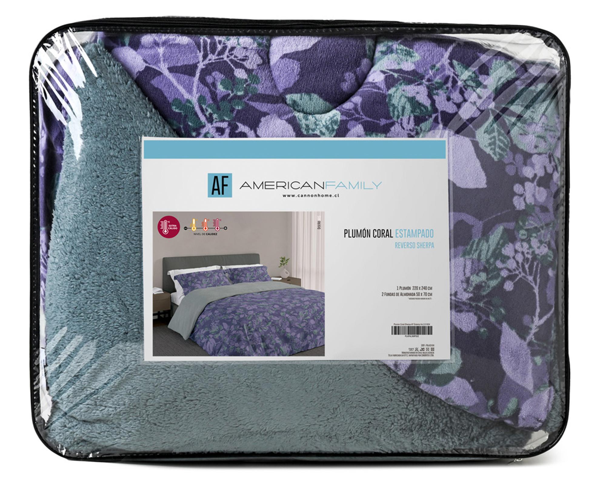 Plumón Iris morado 2 plazas-2