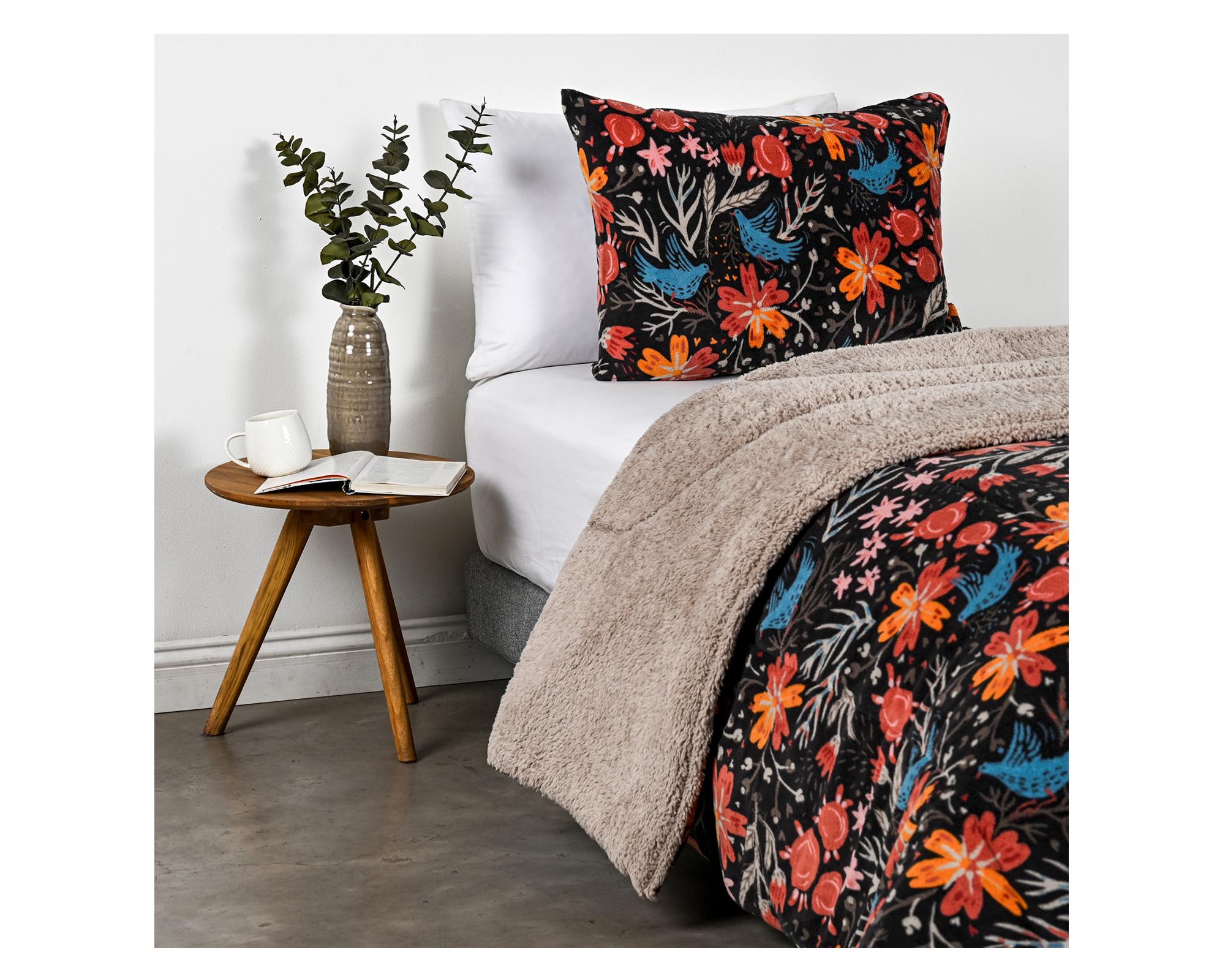 Plumón sherpa Aria negro 1.5 plazas-1