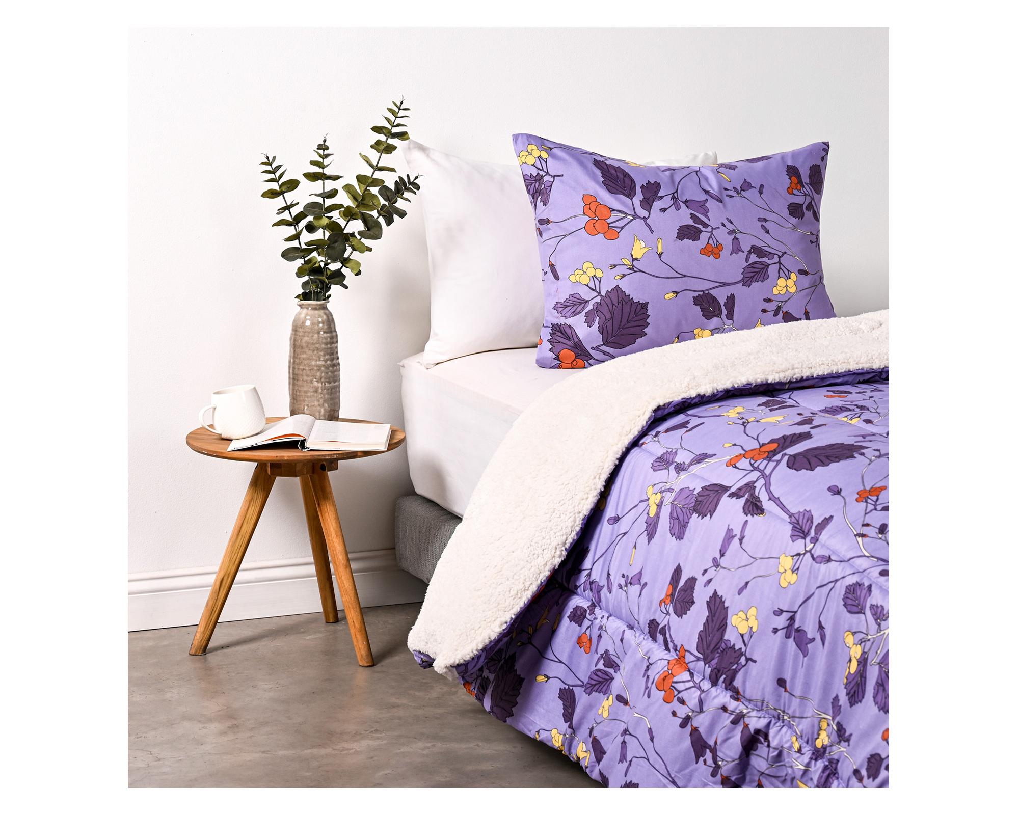 Plumón sherpa Sthopy morado 1.5 plazas-1