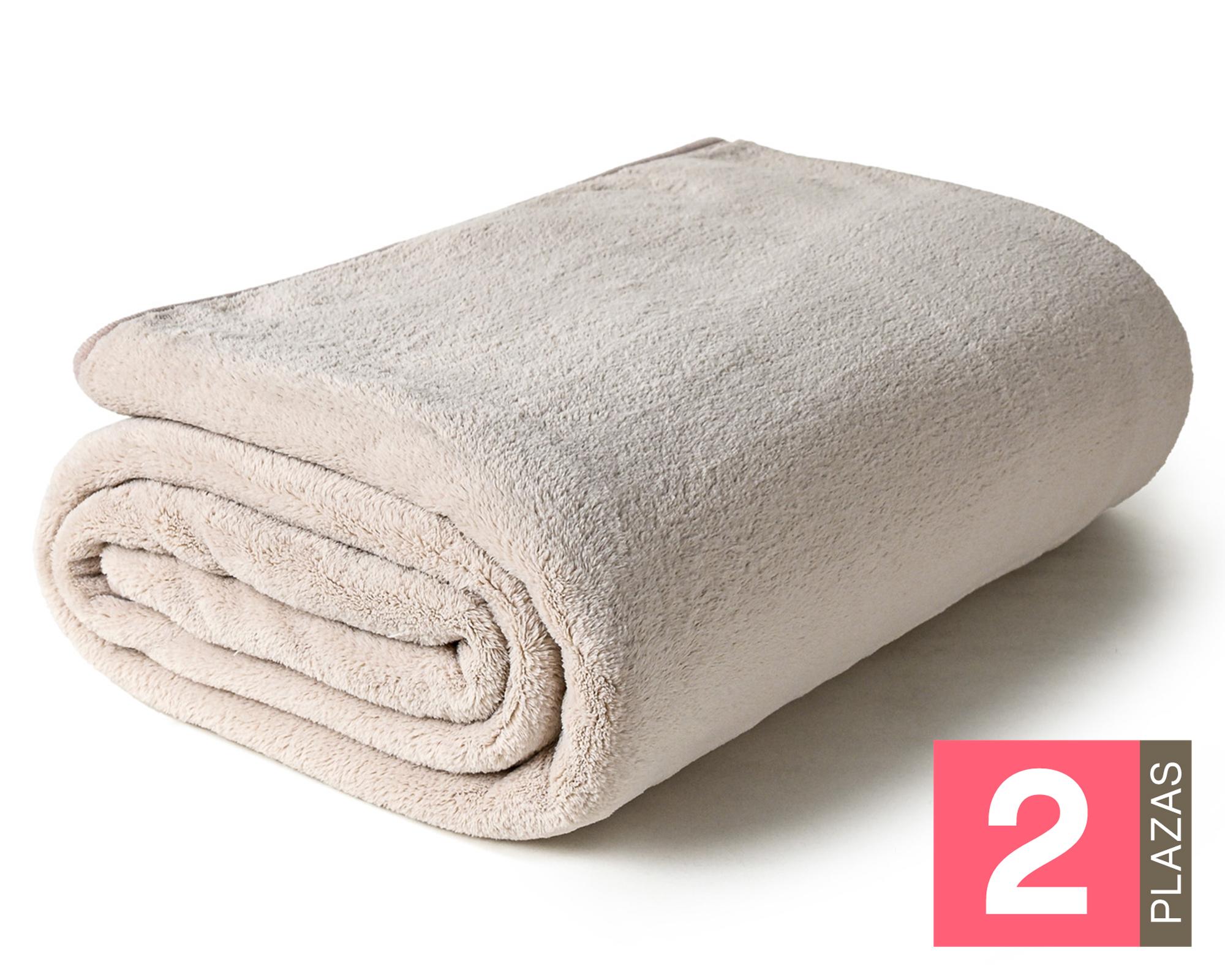 Frazada Cloud beige 2 Plazas-0