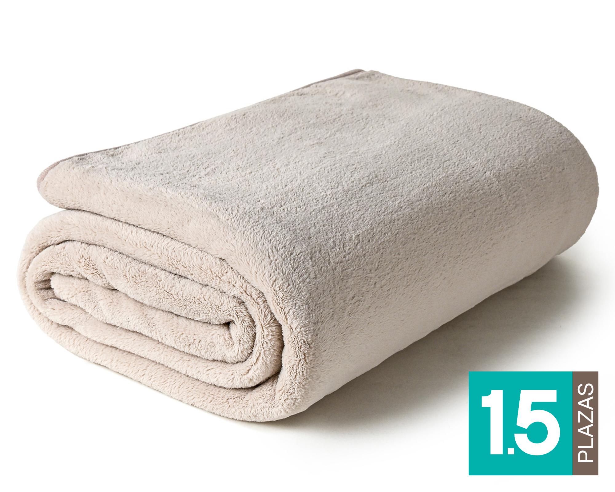 Frazada Cloud beige 1.5 Plazas-0
