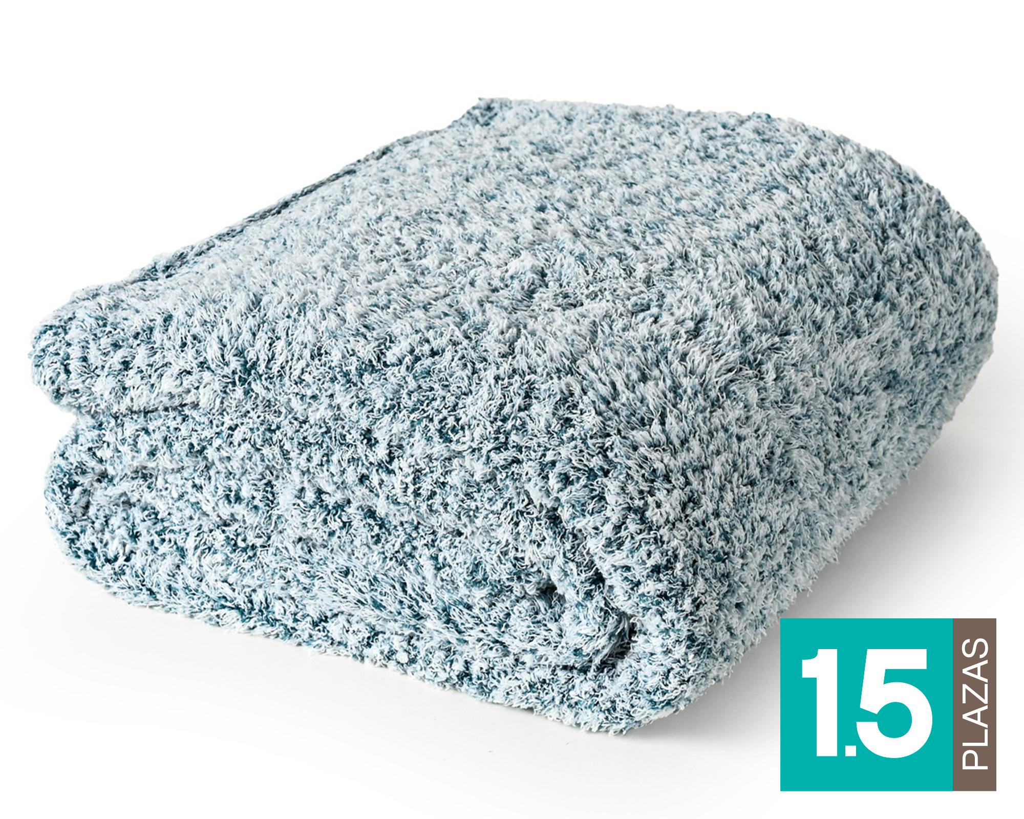 Frazada Poodle esmeralda 1.5 plazas-0