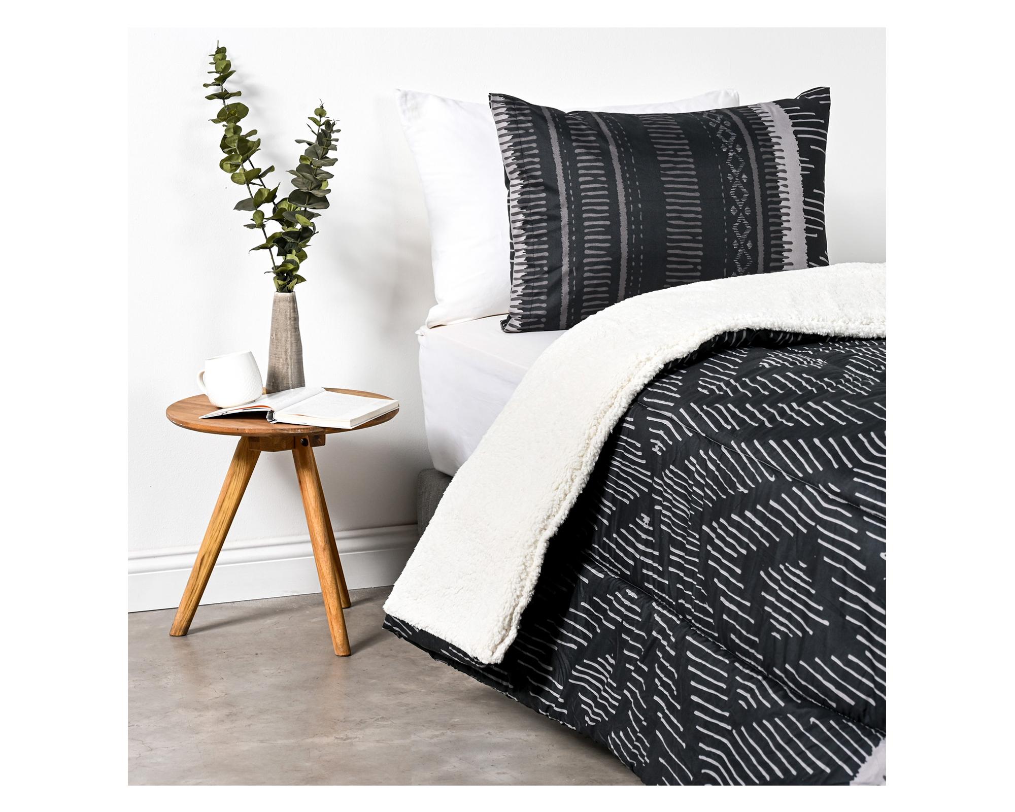 Plumón sherpa Barell negro 1.5 plazas-1