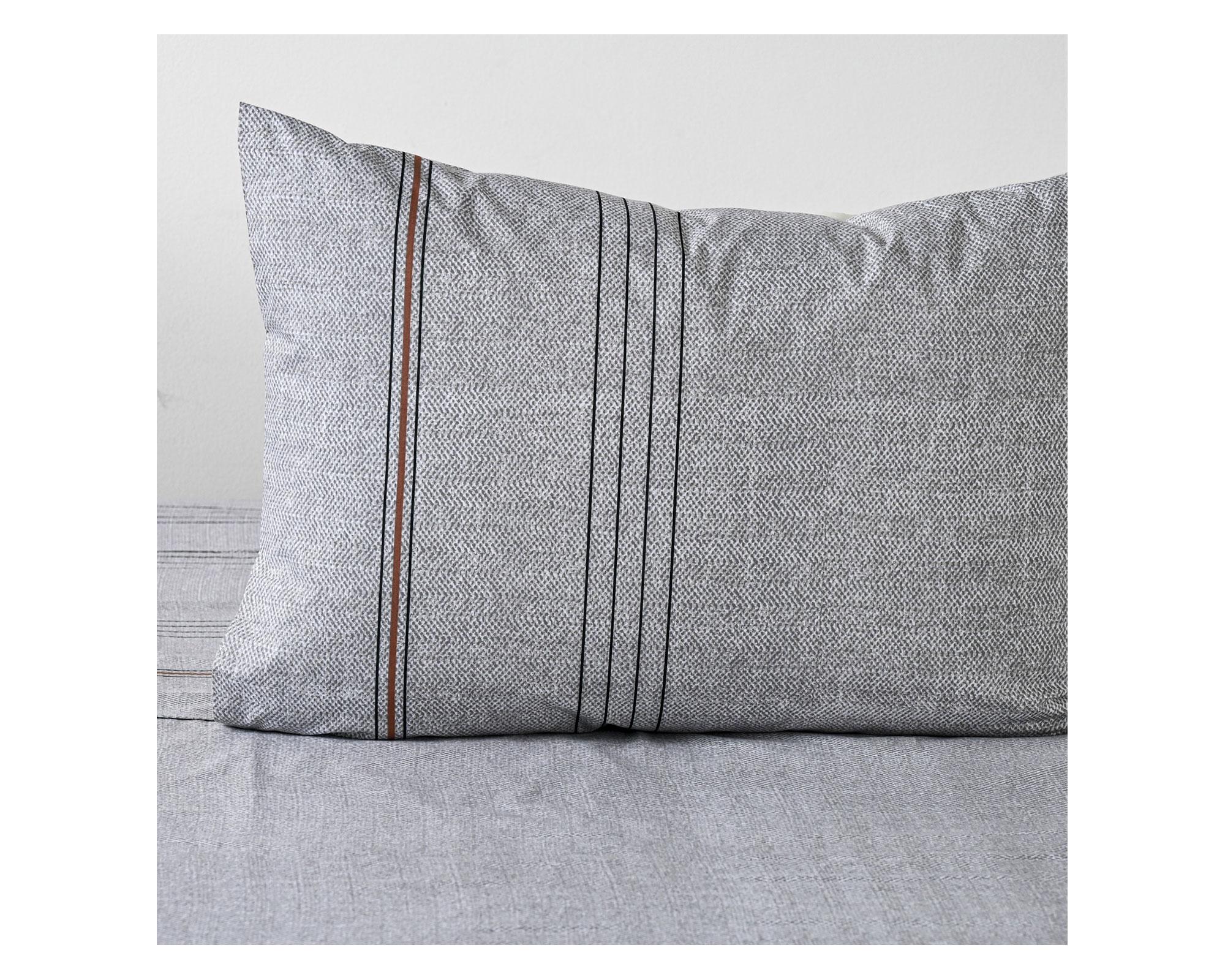 Juego sábanas 1.5 plazas 200H Shawl gris-1