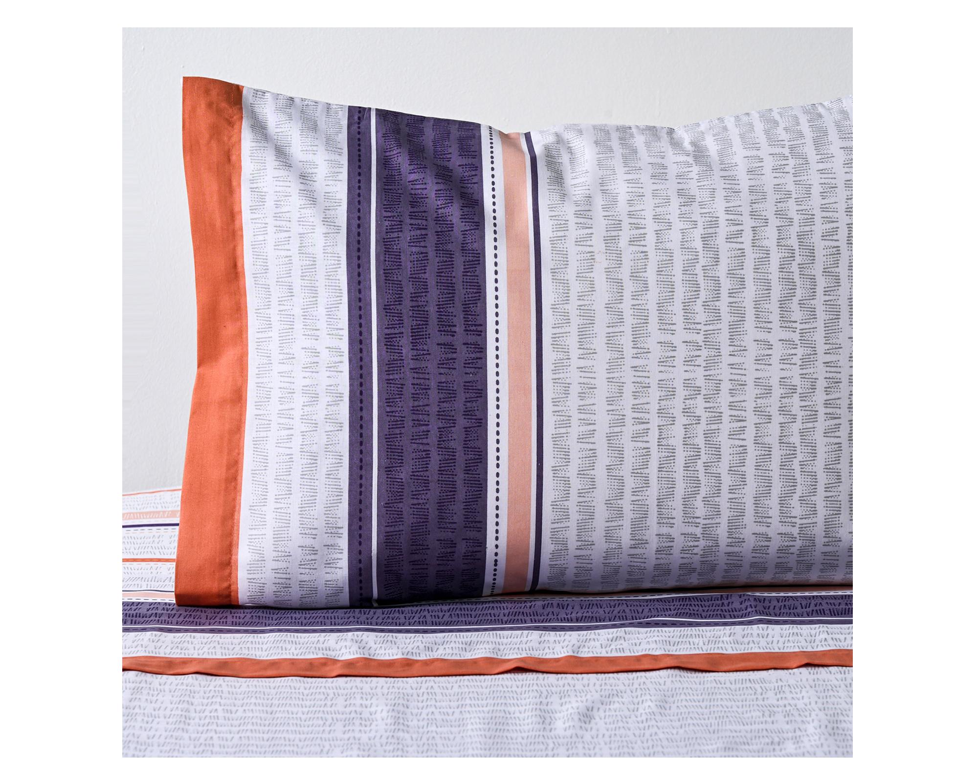 Sábanas 1 plaza 144 hilos Loden estampada-1