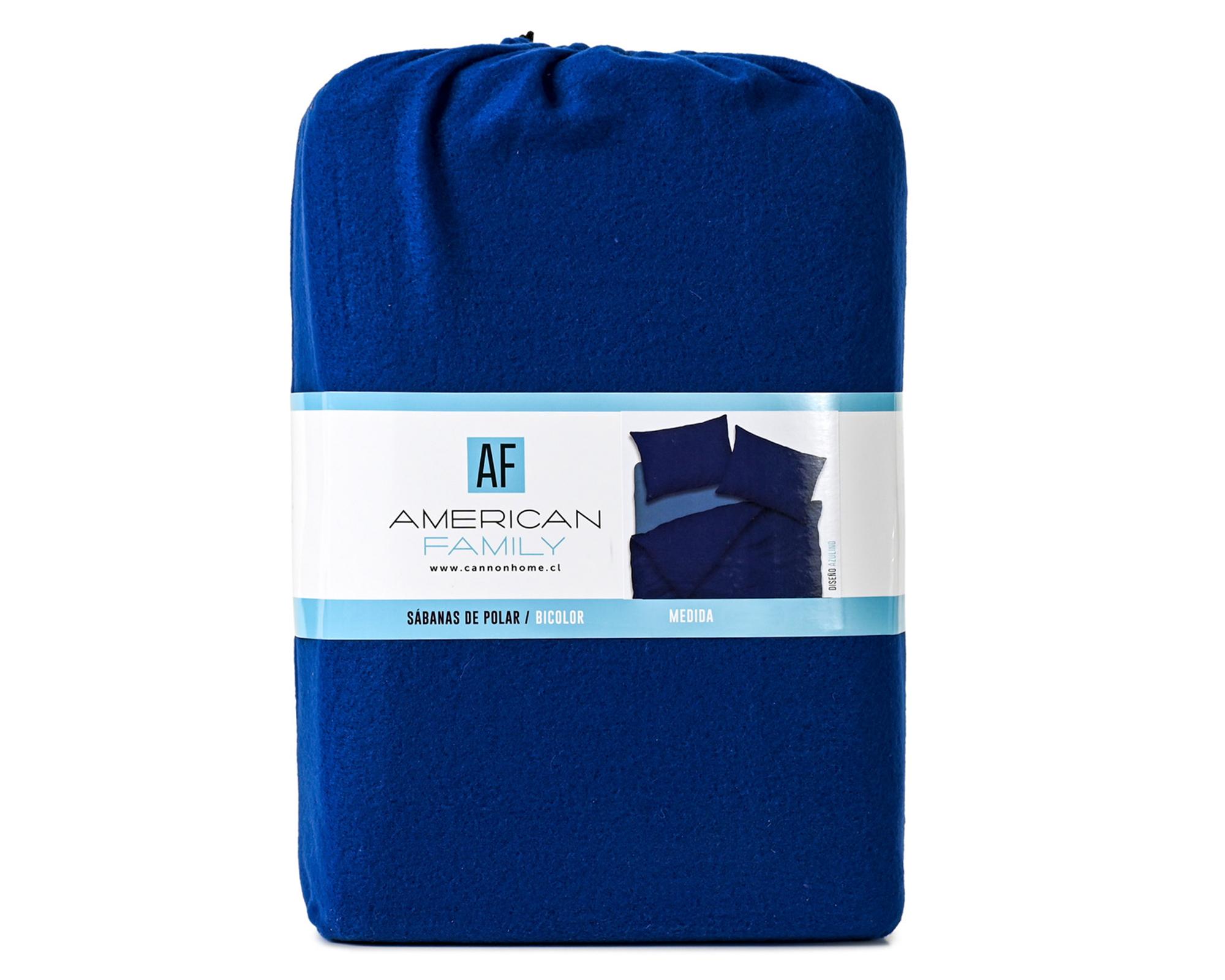 Sábanas polar 2 Plazas azulino-2