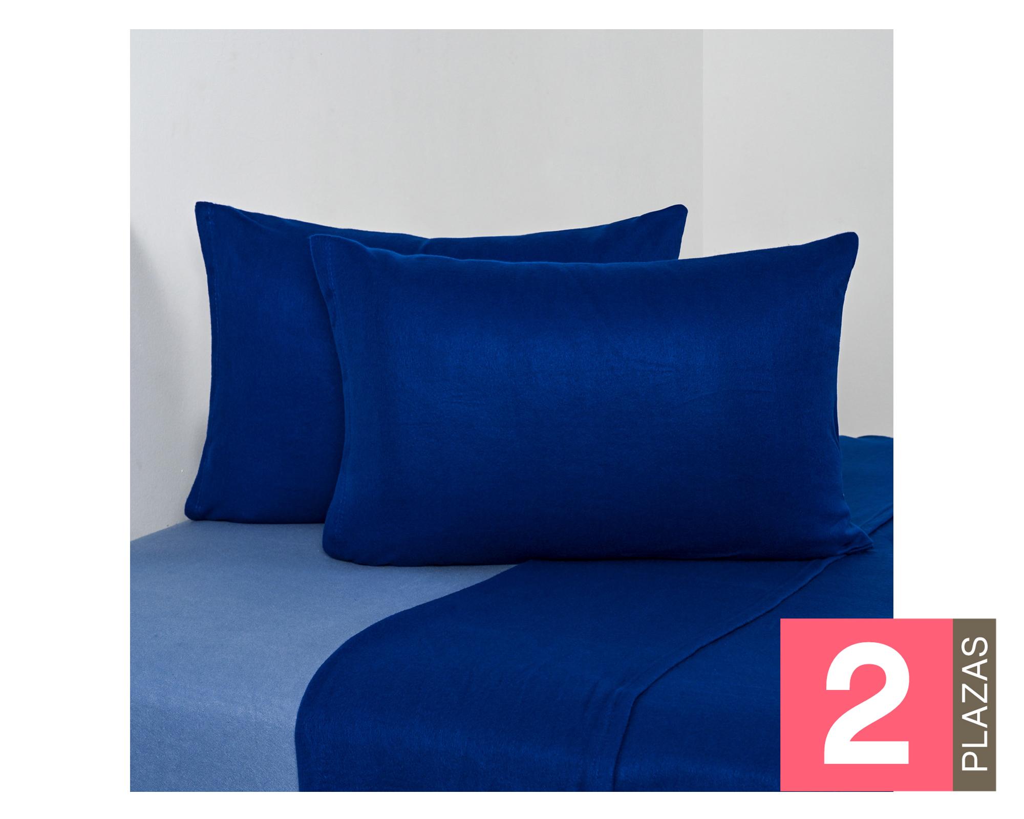 Sábanas polar 2 Plazas azulino-0