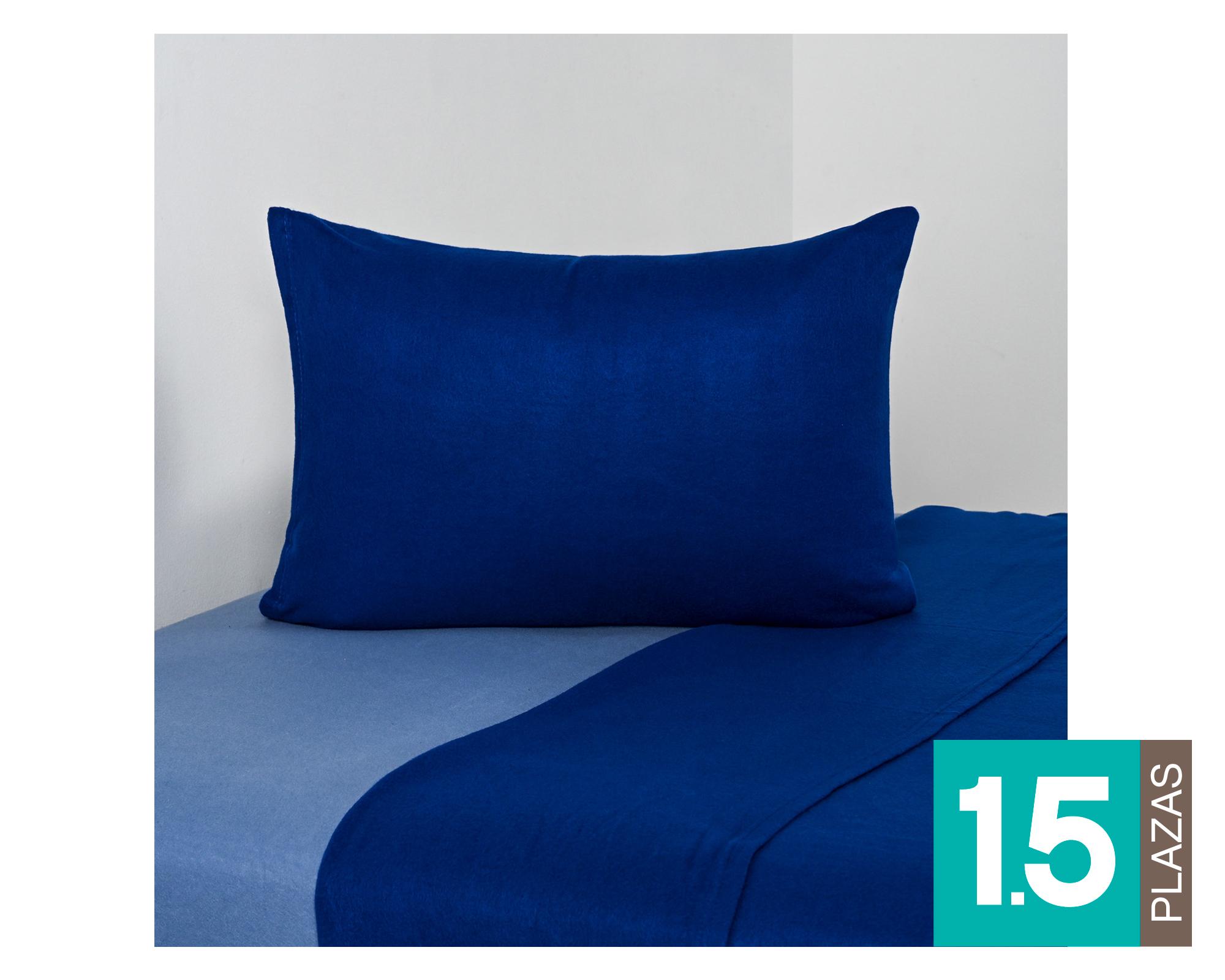 Sábanas polar 1.5 Plazas azulino-0