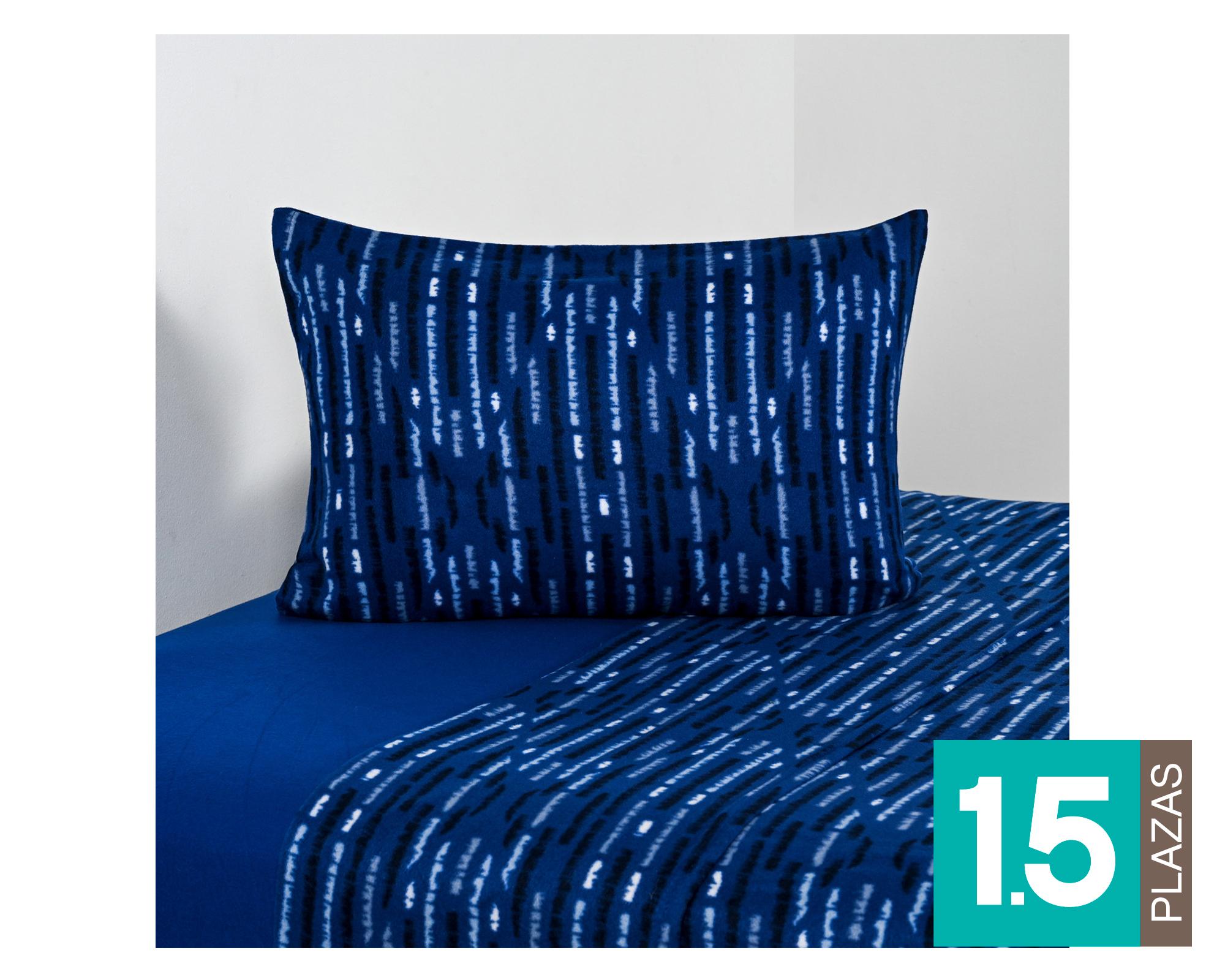 Sábanas polar 1.5 Plazas Bress estampada-0