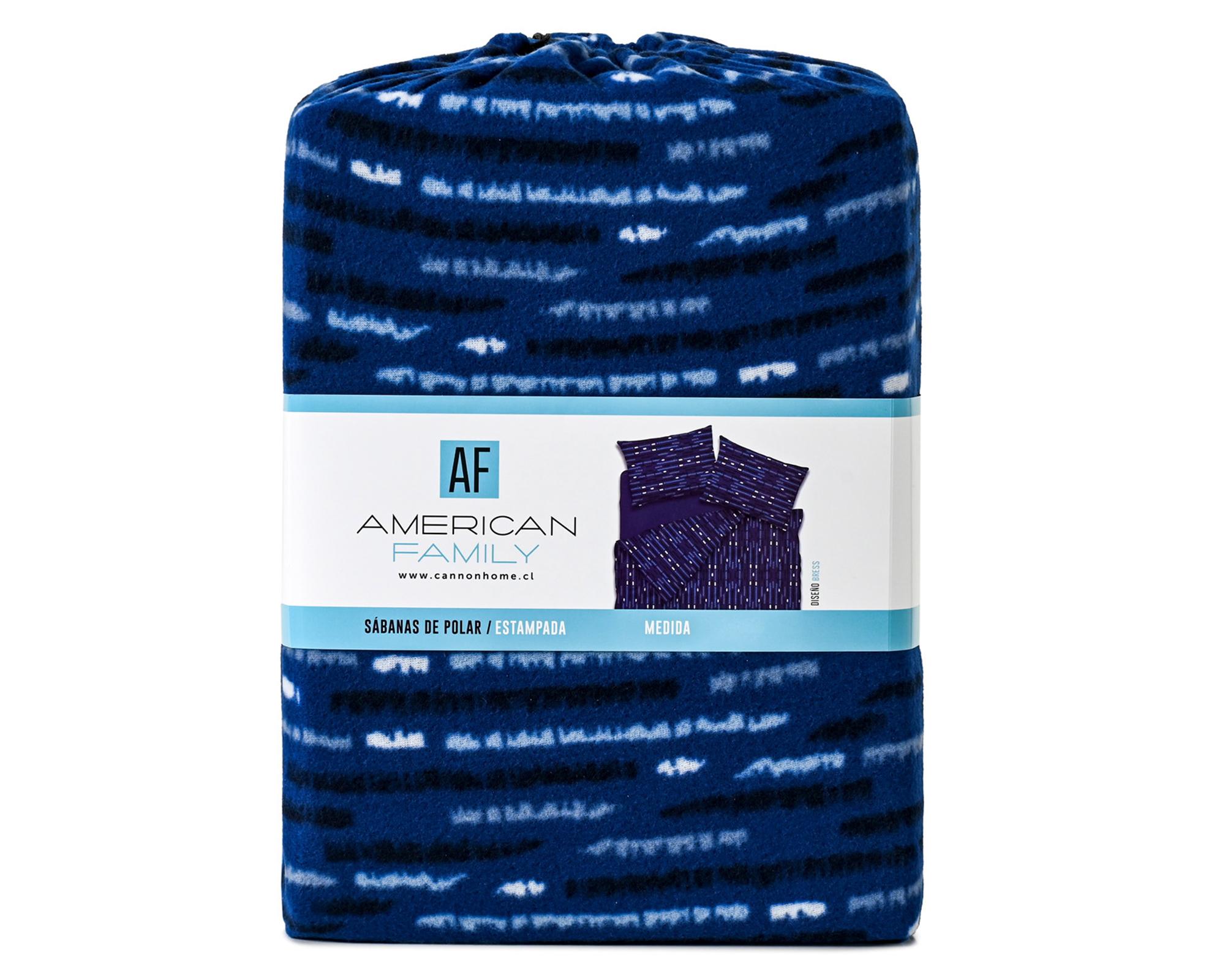 Sábanas polar 1.5 Plazas Bress estampada-2