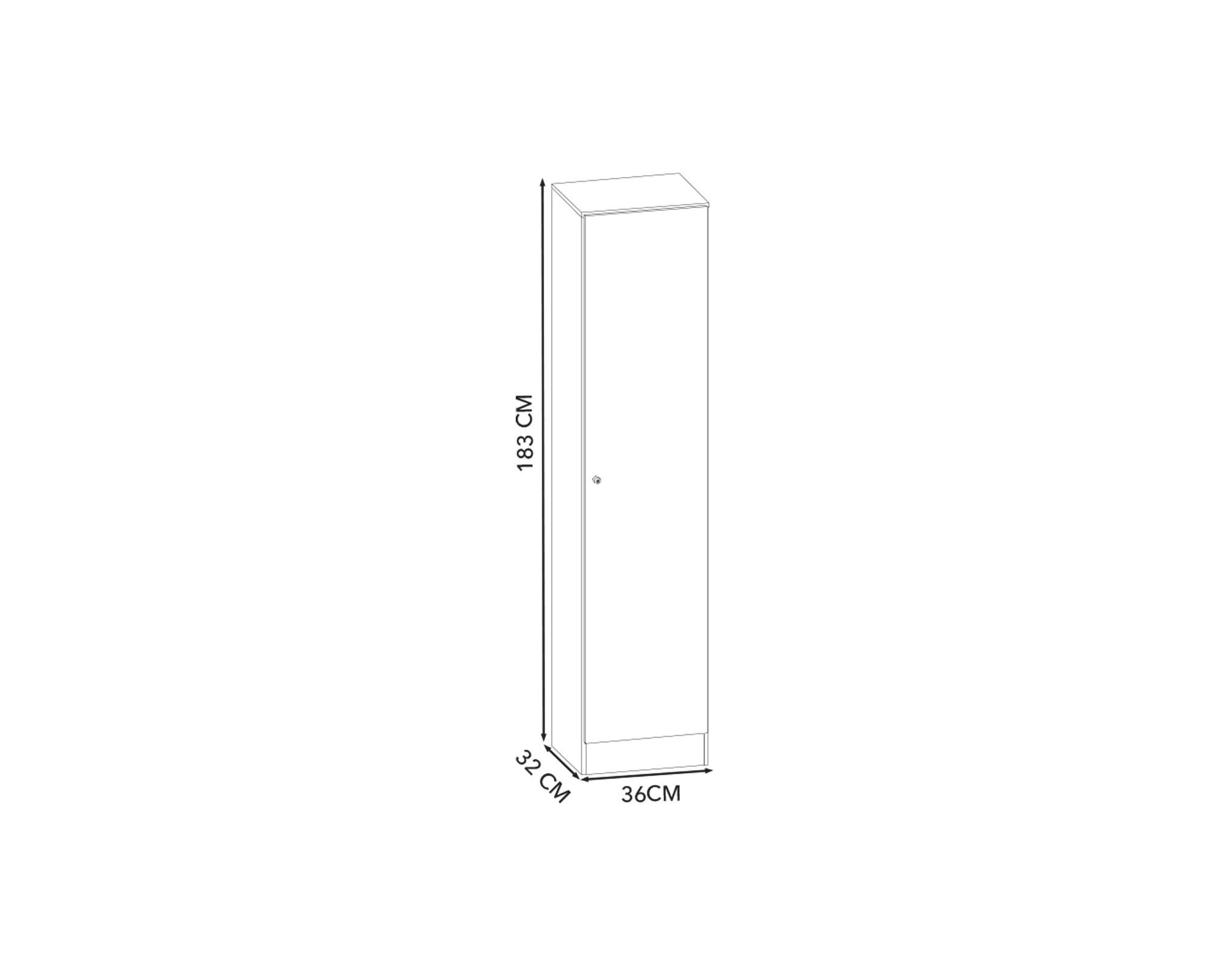 Mueble despensa 1 puerta blanco-2