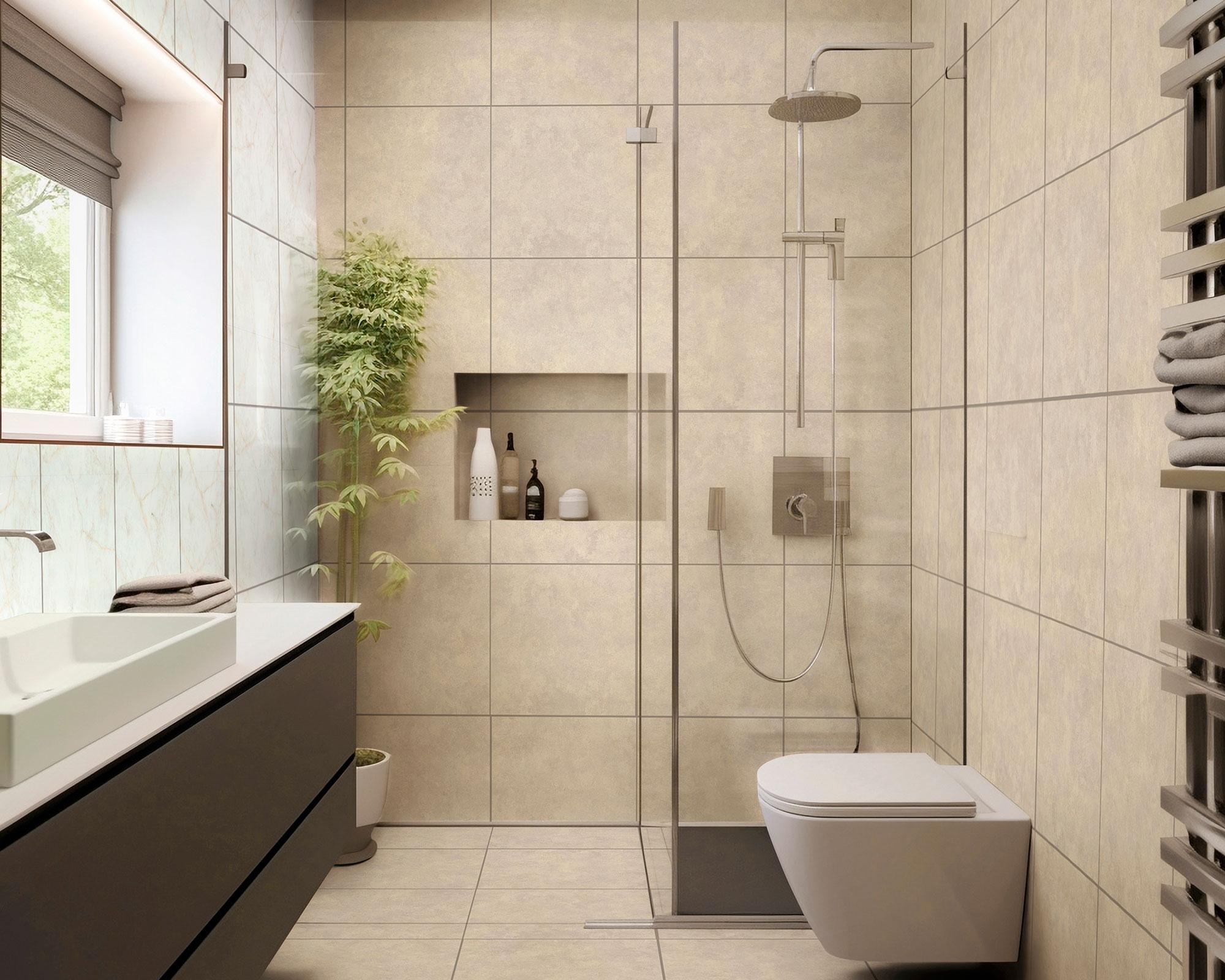 Cerámica piso muro Stage Silver greige mate 46x46 cm 1.9 m2-1