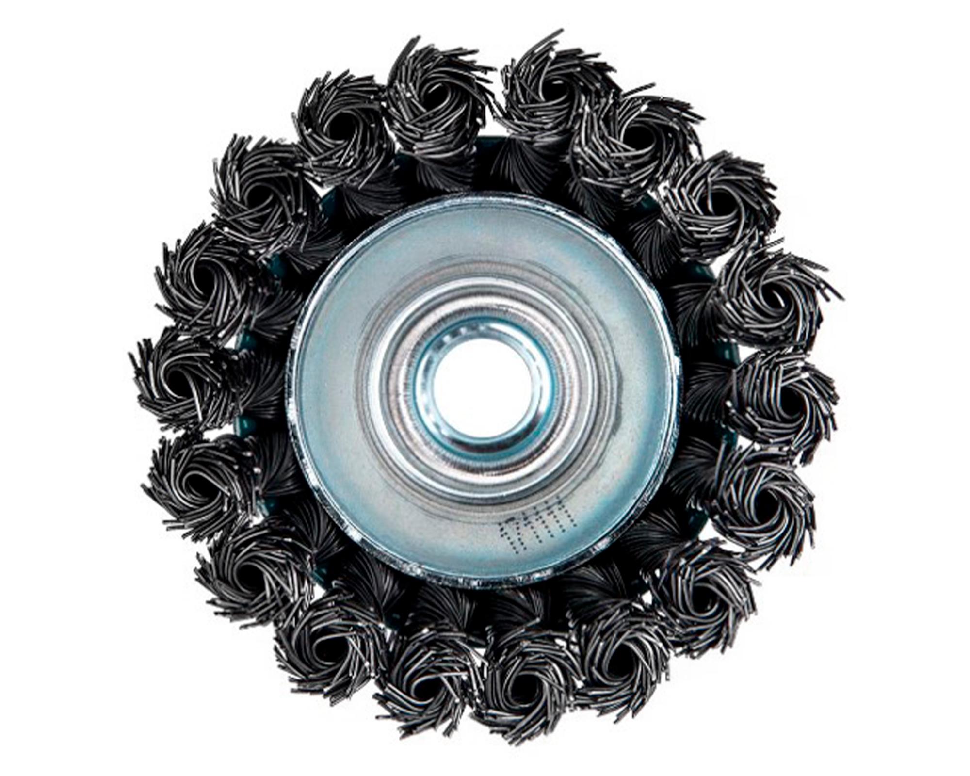 Grata copa acero trenzado D-55170 75 mm x M14-1