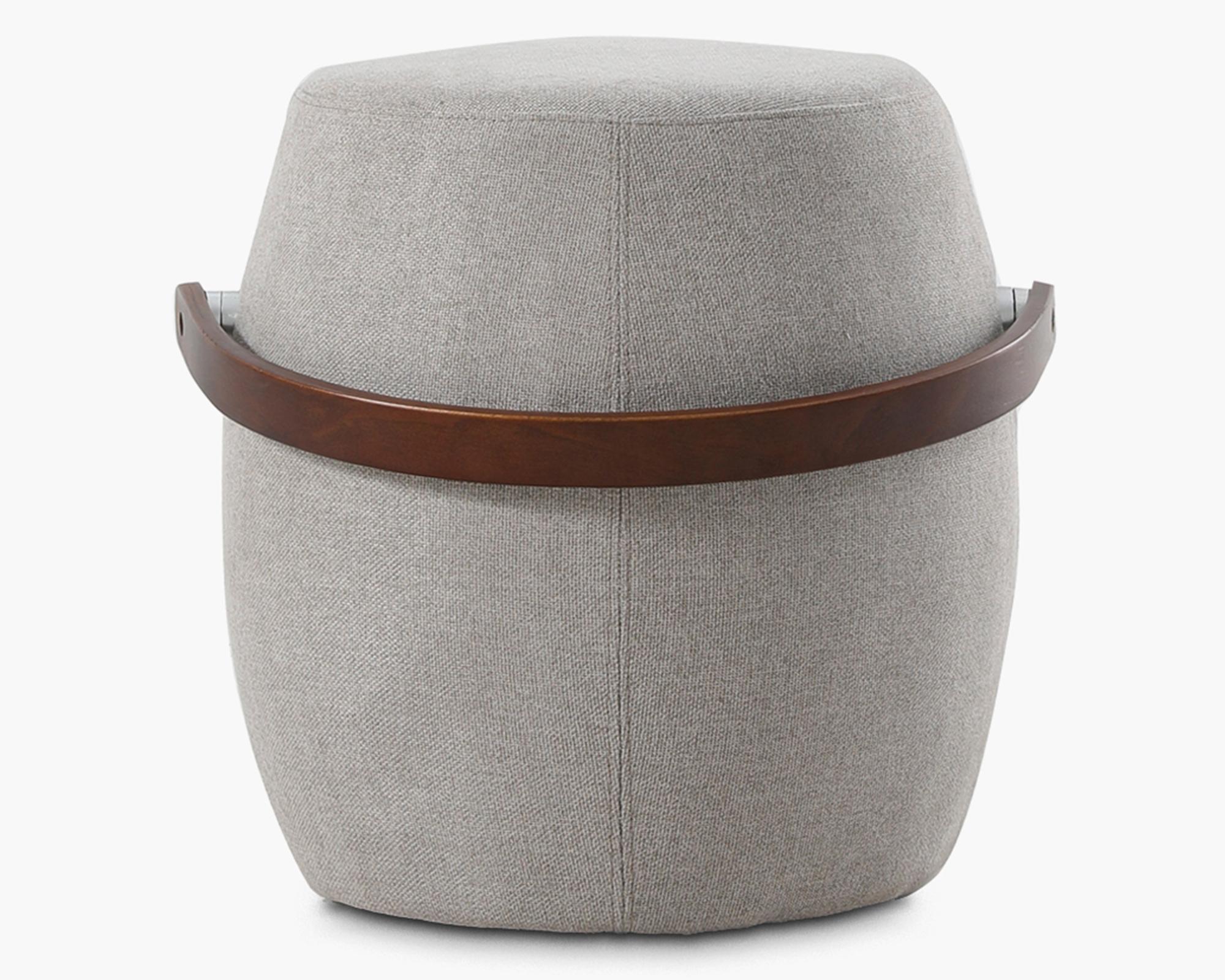Pouf con asa de madera LT-1
