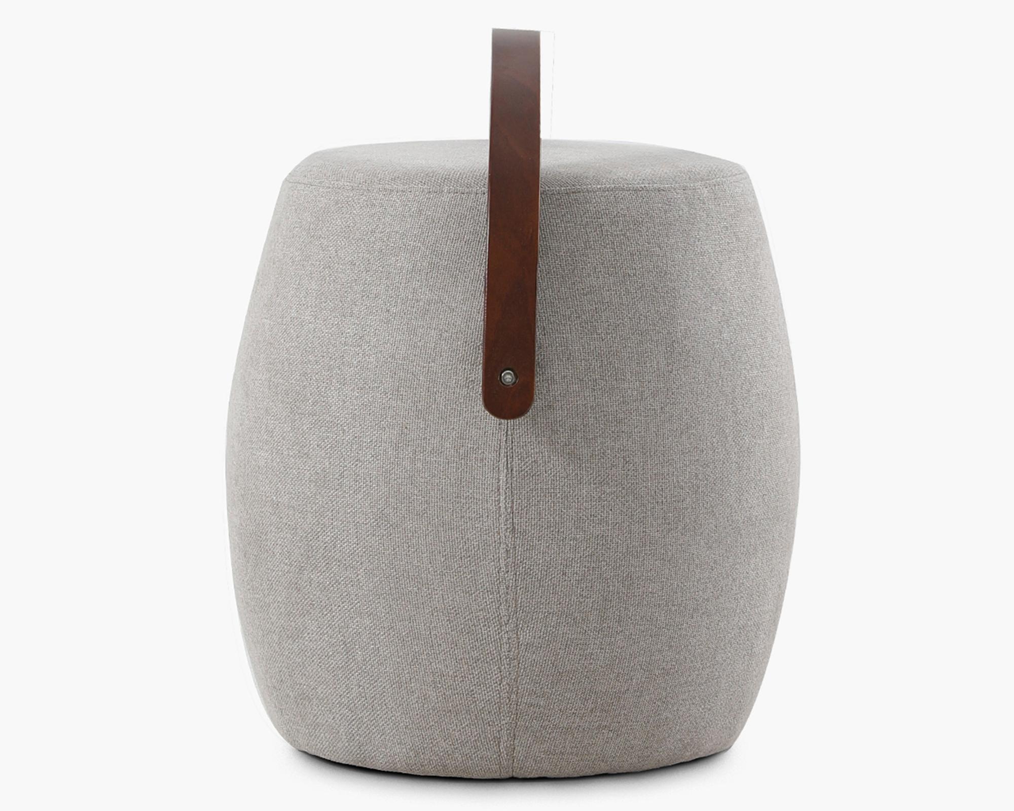 Pouf con asa de madera LT-3