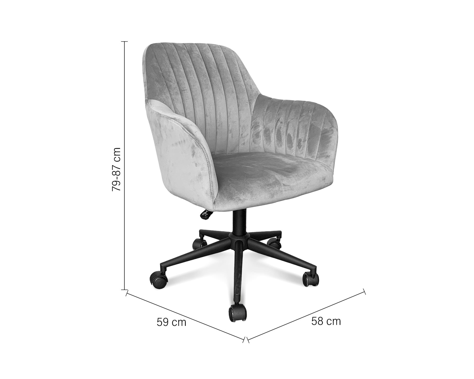 Silla Oficina Ada gris-4