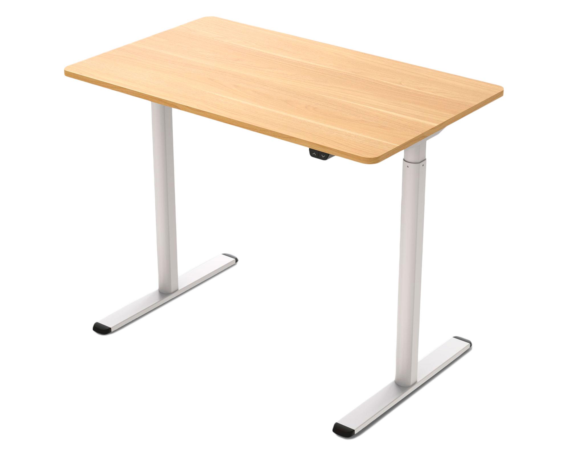 Escritorio Orion eléctrico natural/blanco 118x120x60 cm-0