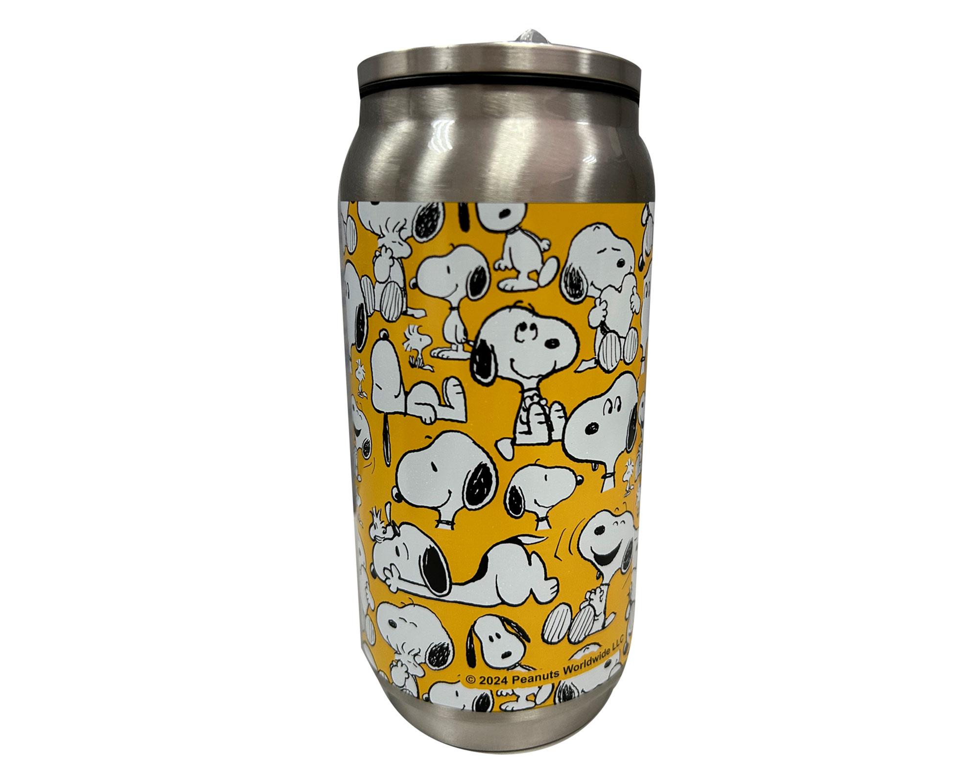 Botella metálica Snoopy inox/amarillo-1