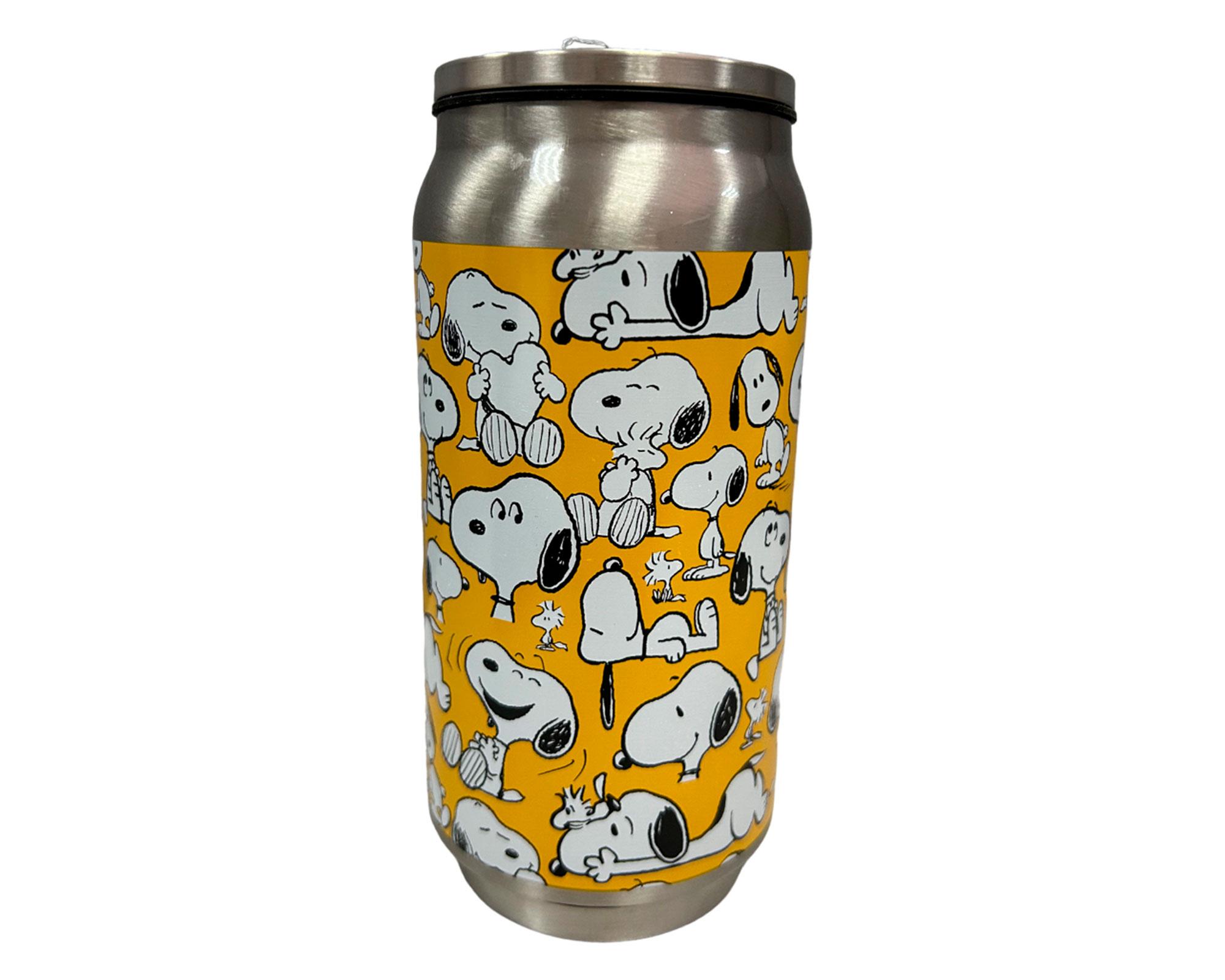 Botella metálica Snoopy inox/amarillo-0
