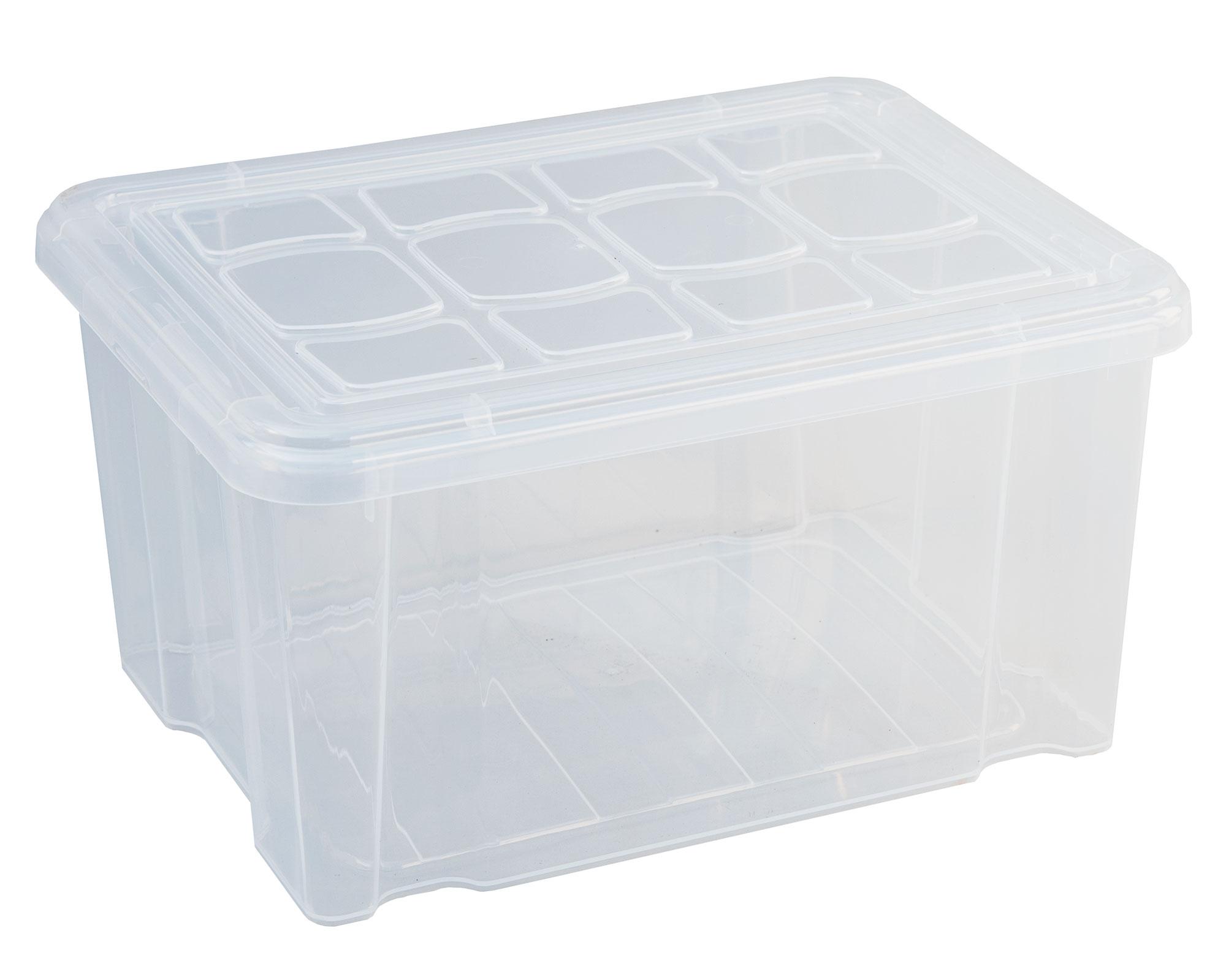 Caja organizadora polipropileno transparente 20 litros-0