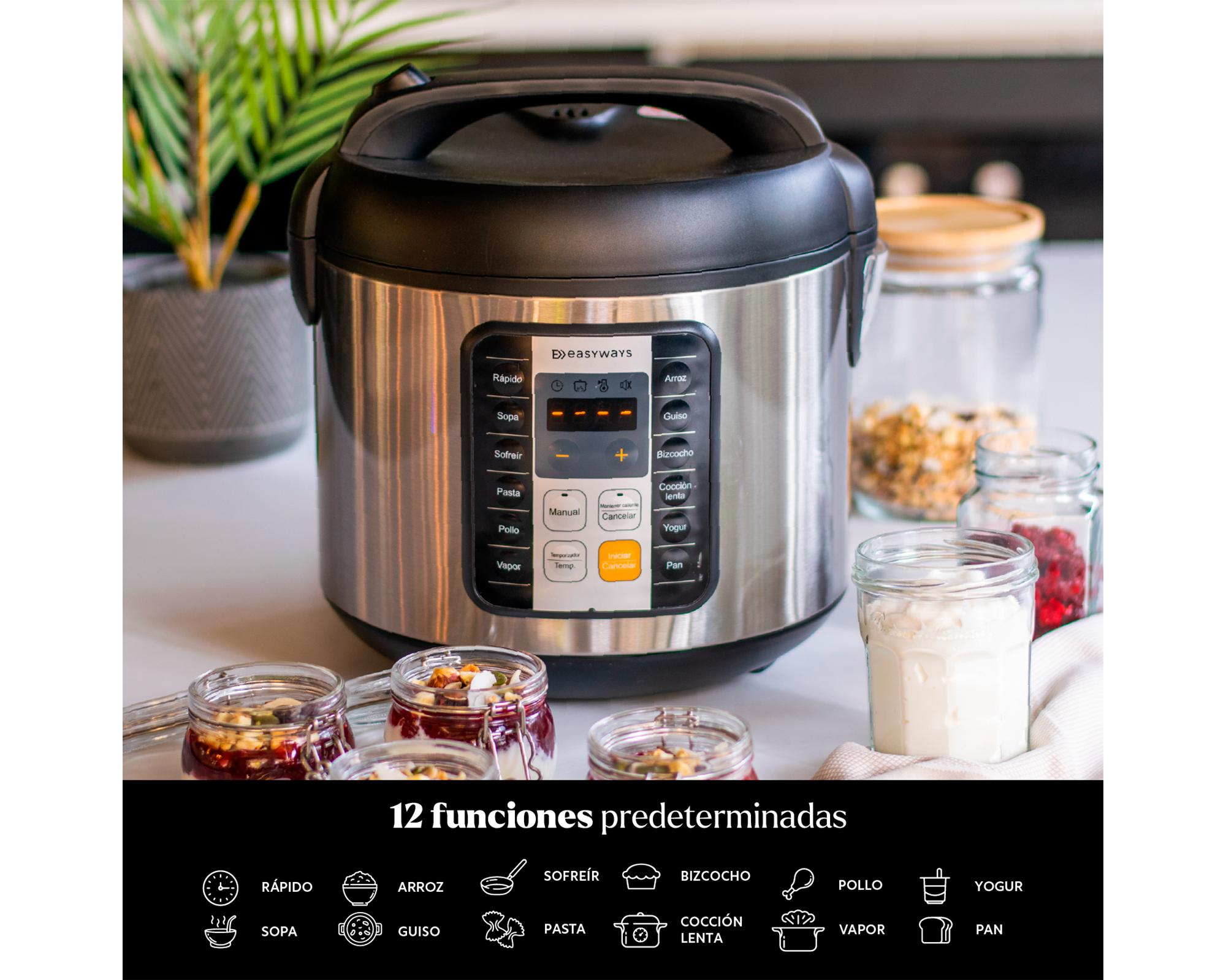 Olla cocción Multicooker EWO01 silver 5.5 lt-1