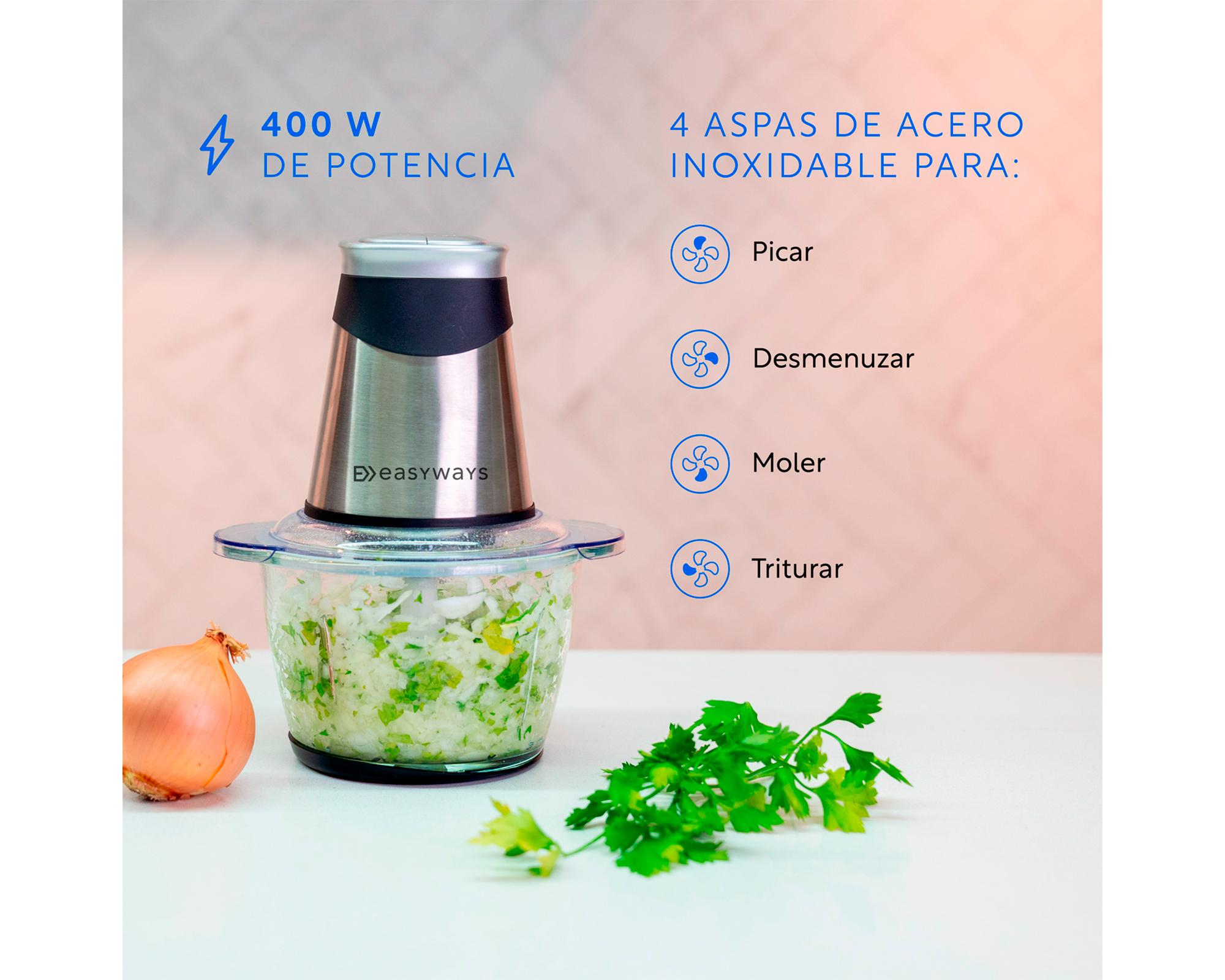 Picadora Power cutter EWC01 silver 1.2 lt-1