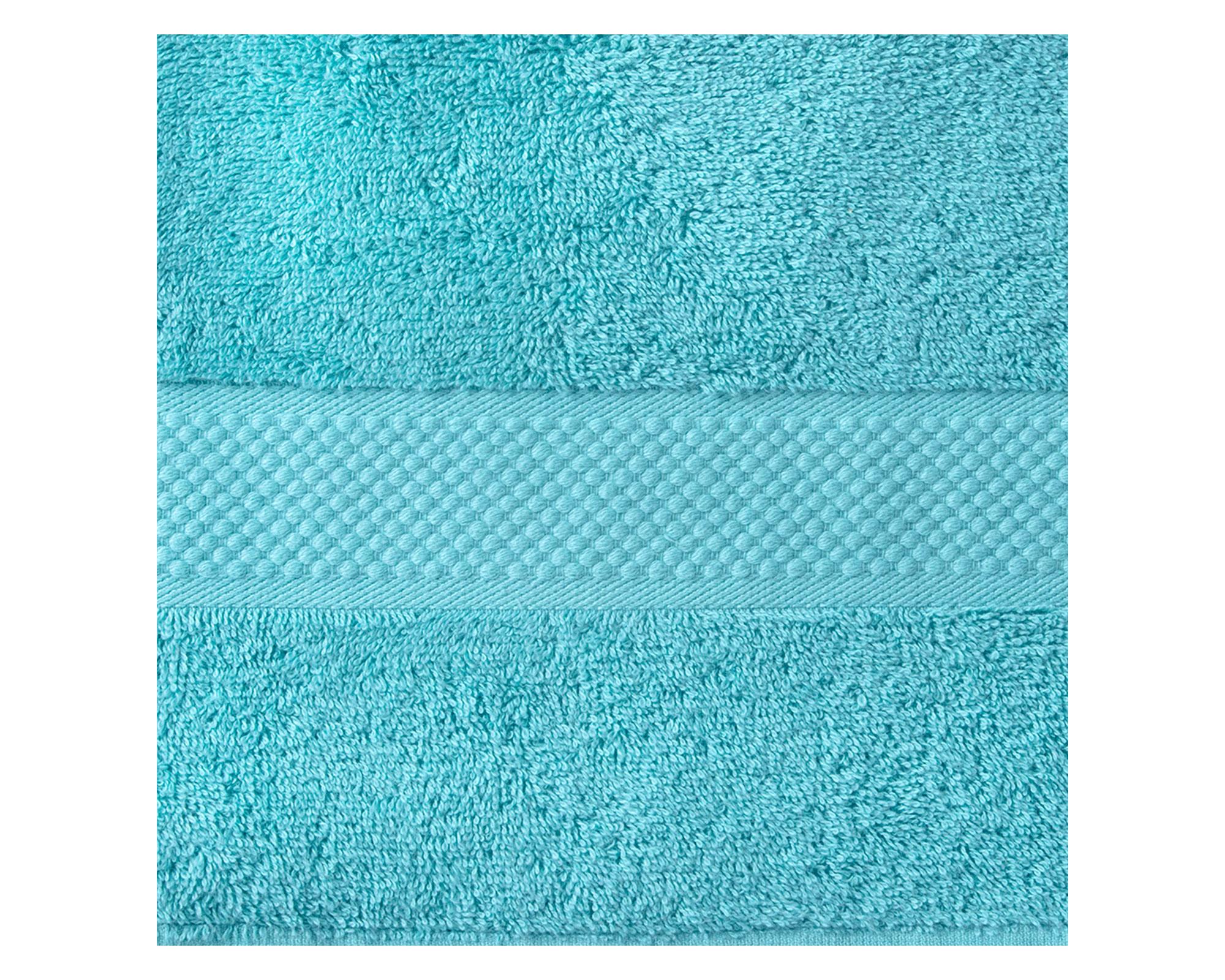 Set toalla mediana 45x90 cm + Toalla grande 70x140 cm turquesa-2